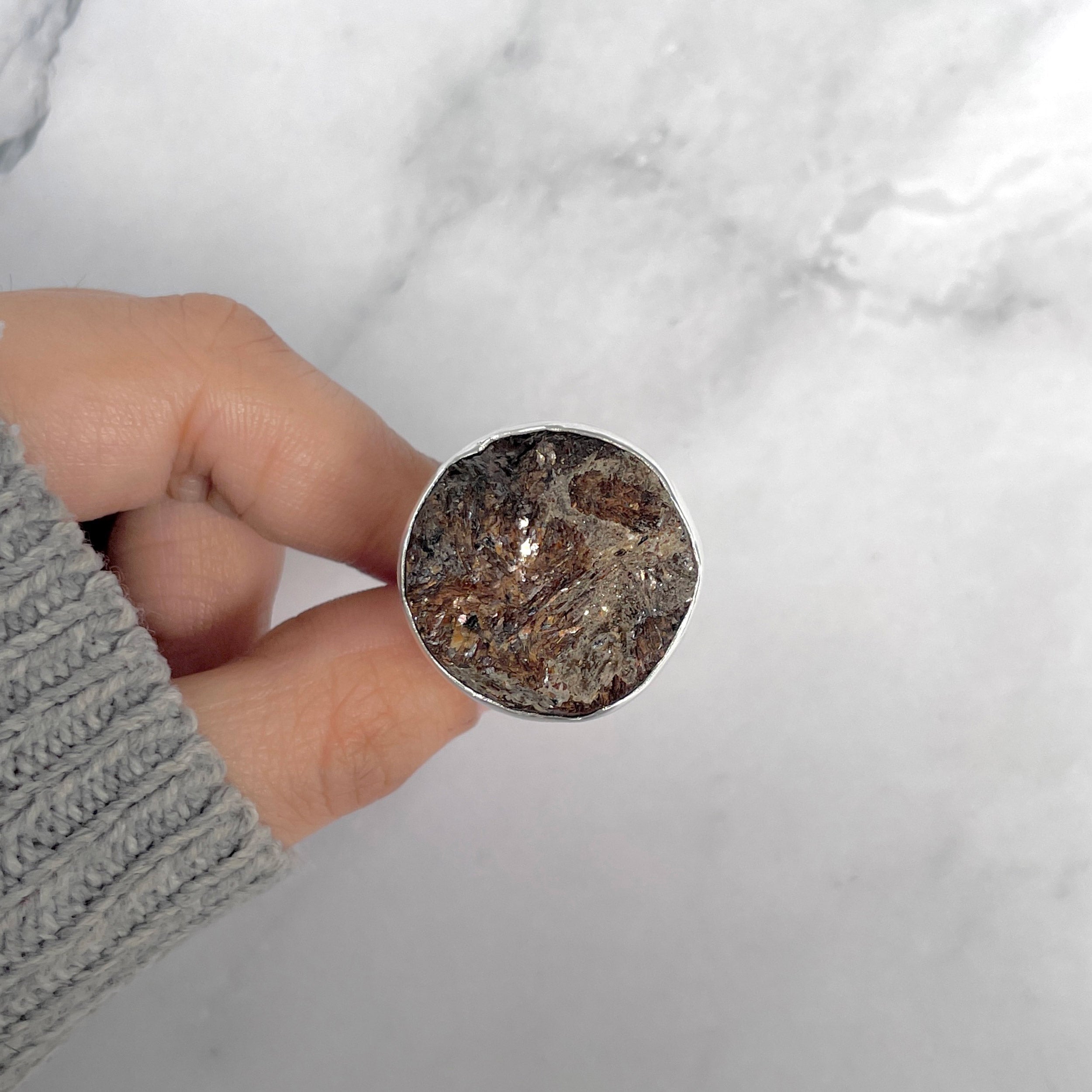 Astrophyllite Adjustable Ring-(AST-R-52.)