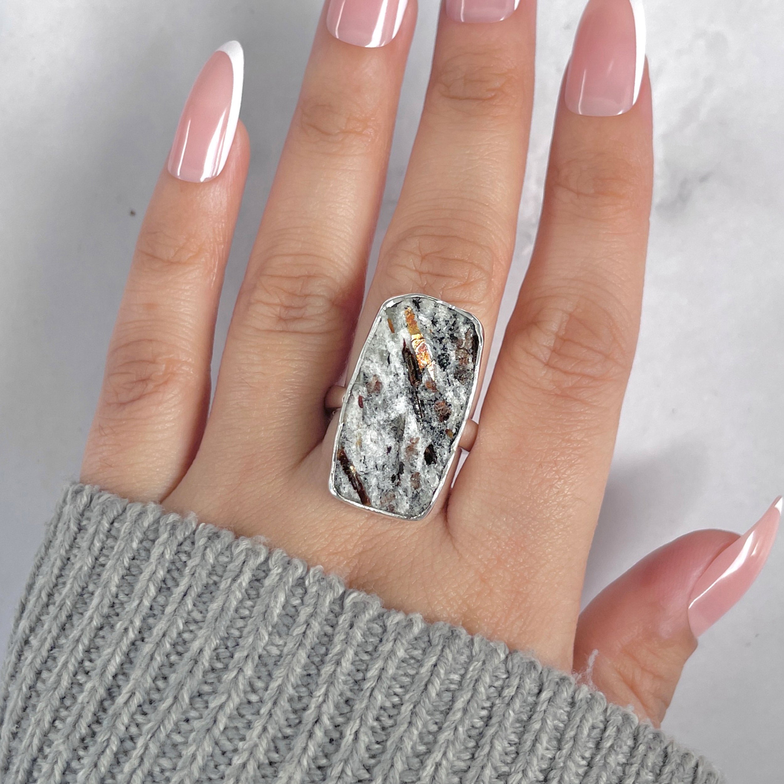 Astrophyllite Adjustable Ring-(AST-R-53.)