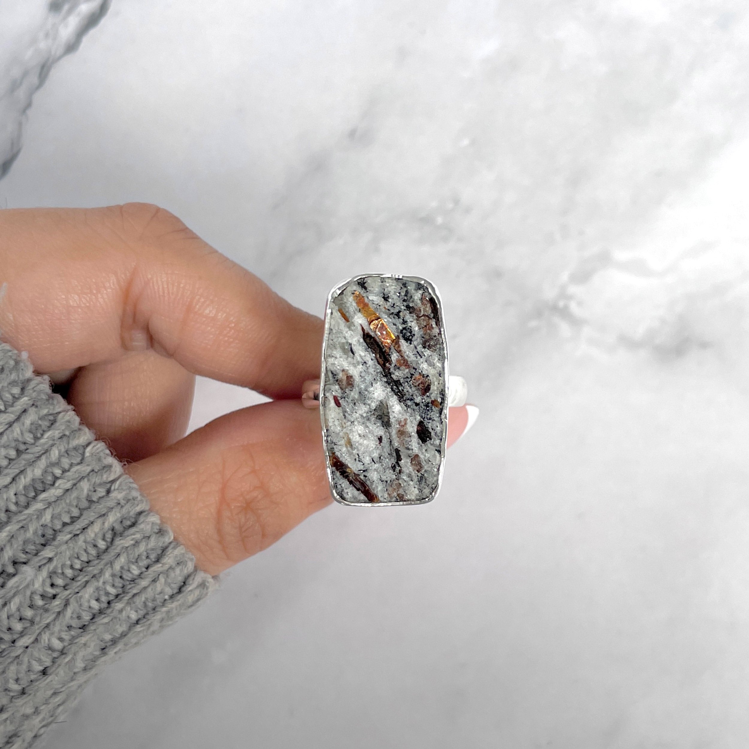 Astrophyllite Adjustable Ring-(AST-R-53.)