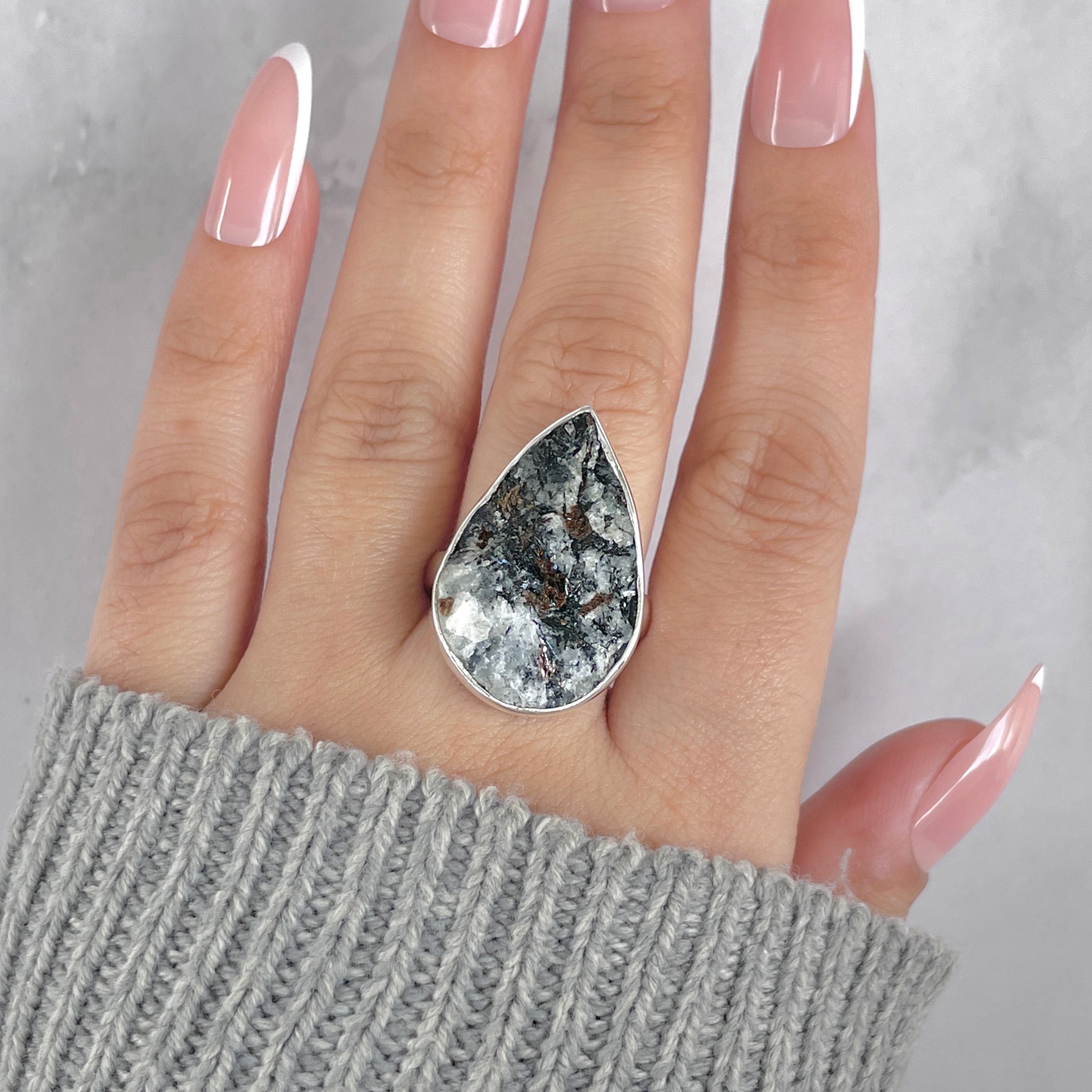 Astrophyllite Adjustable Ring-(AST-R-54.)