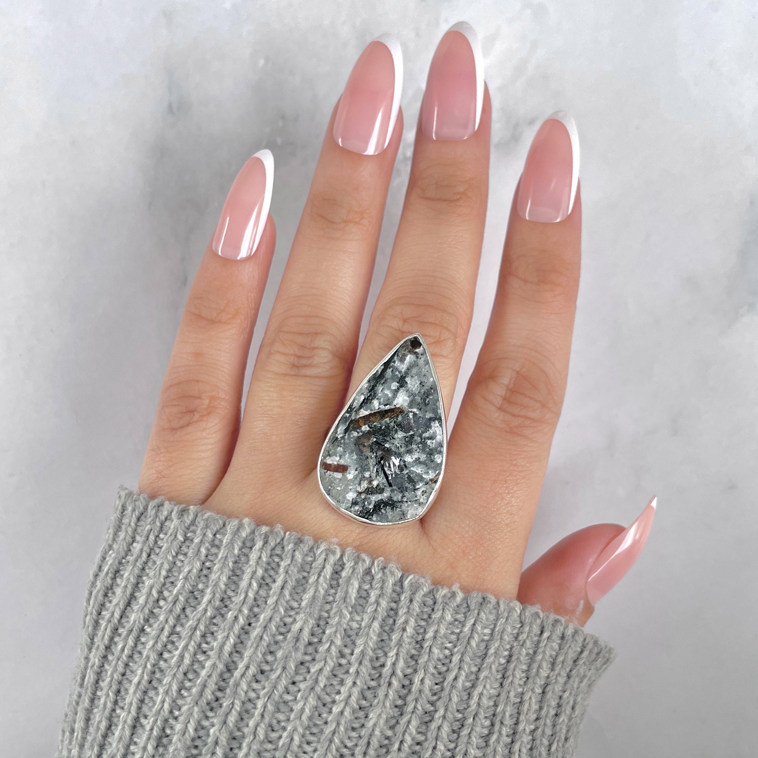 Astrophyllite Adjustable Ring-(AST-R-55.)