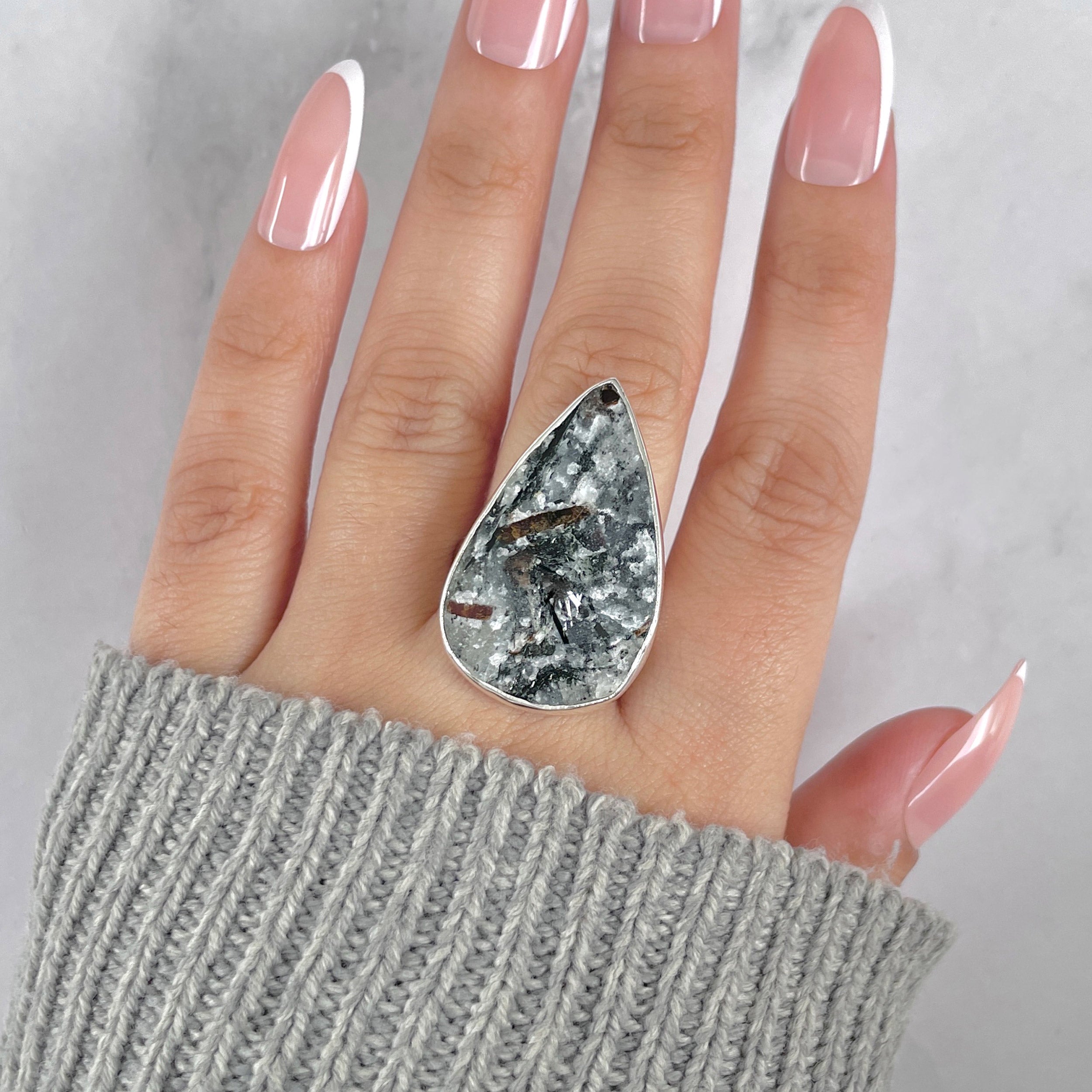Astrophyllite Adjustable Ring-(AST-R-55.)