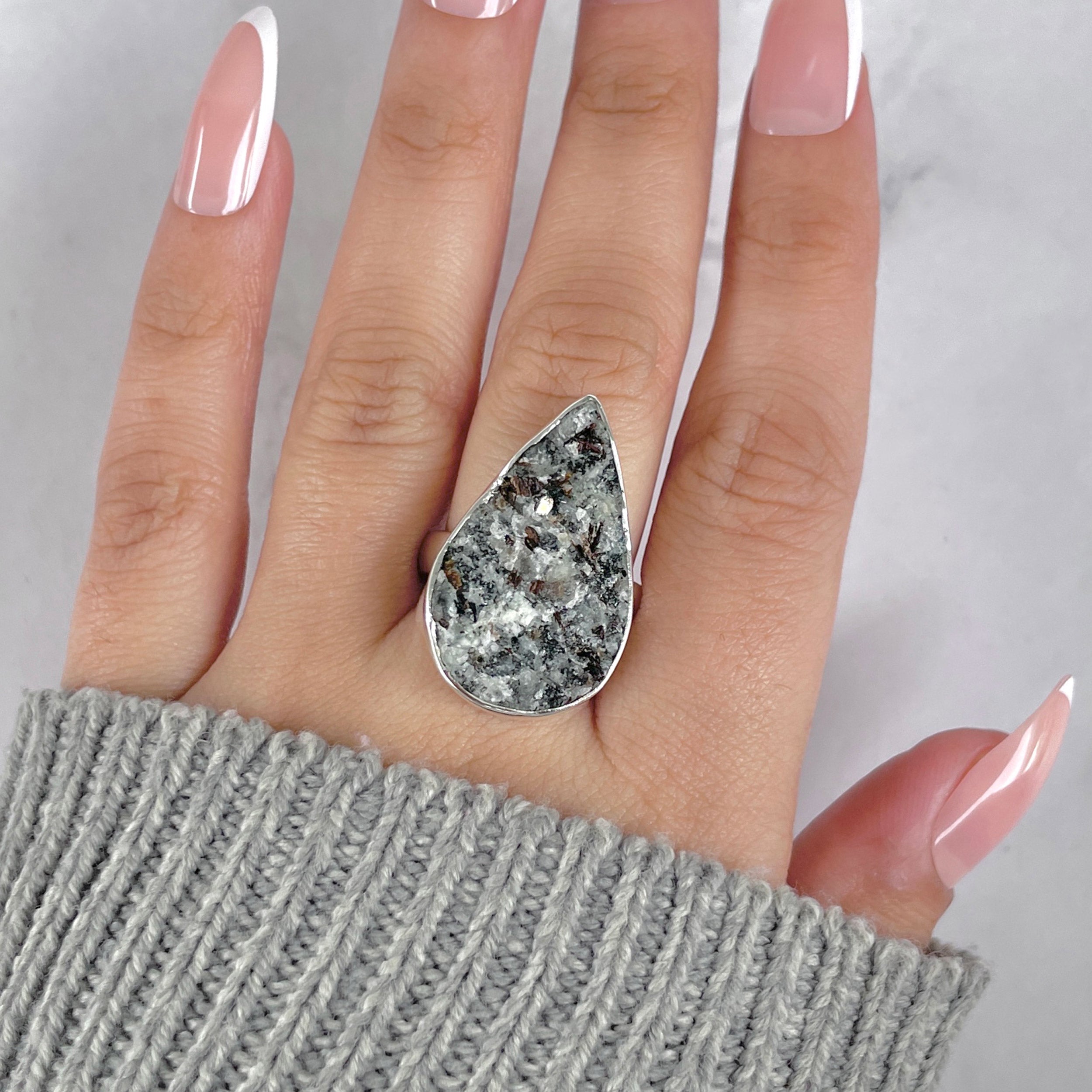 Astrophyllite Adjustable Ring-(AST-R-57.)