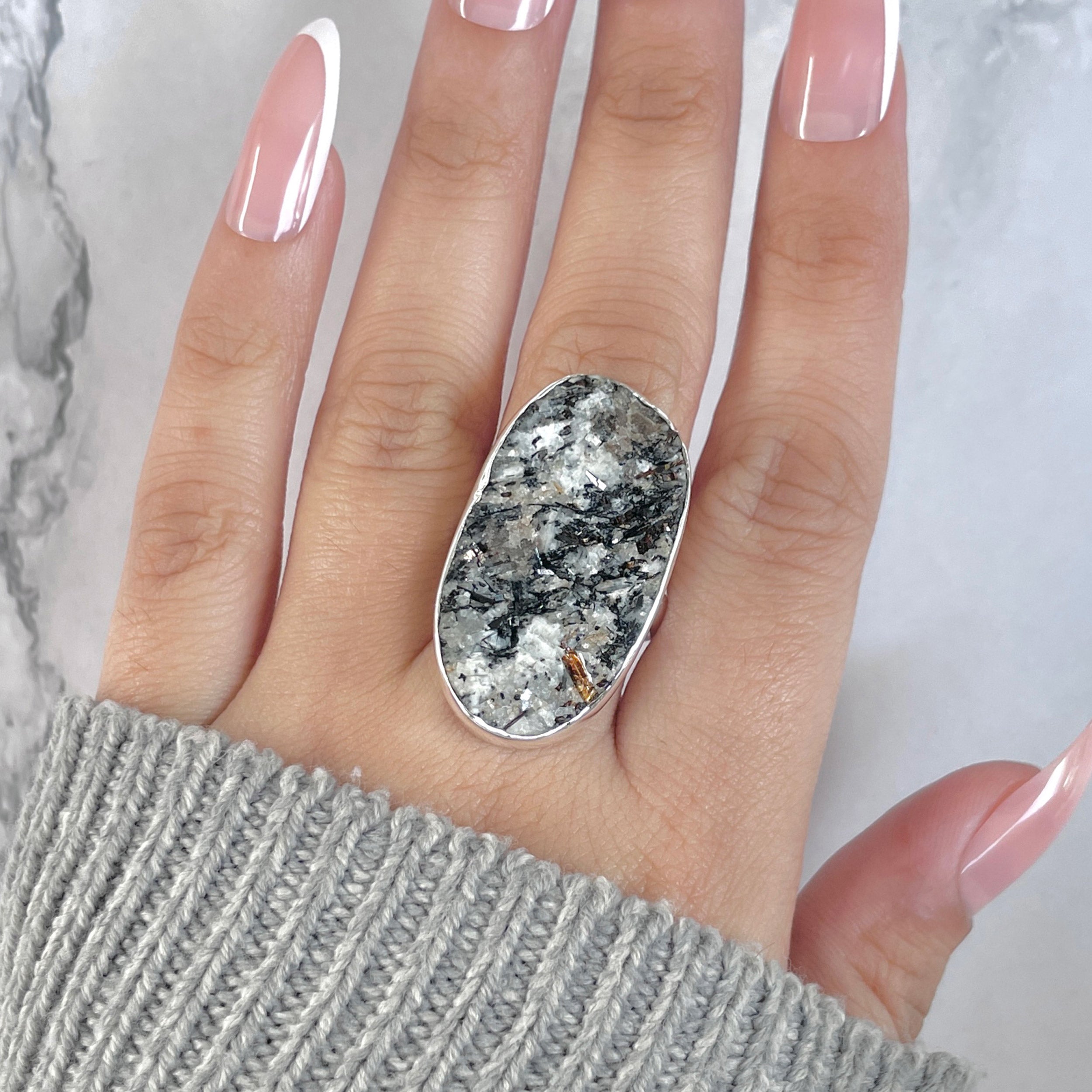Astrophyllite Adjustable Ring-(AST-R-63.)