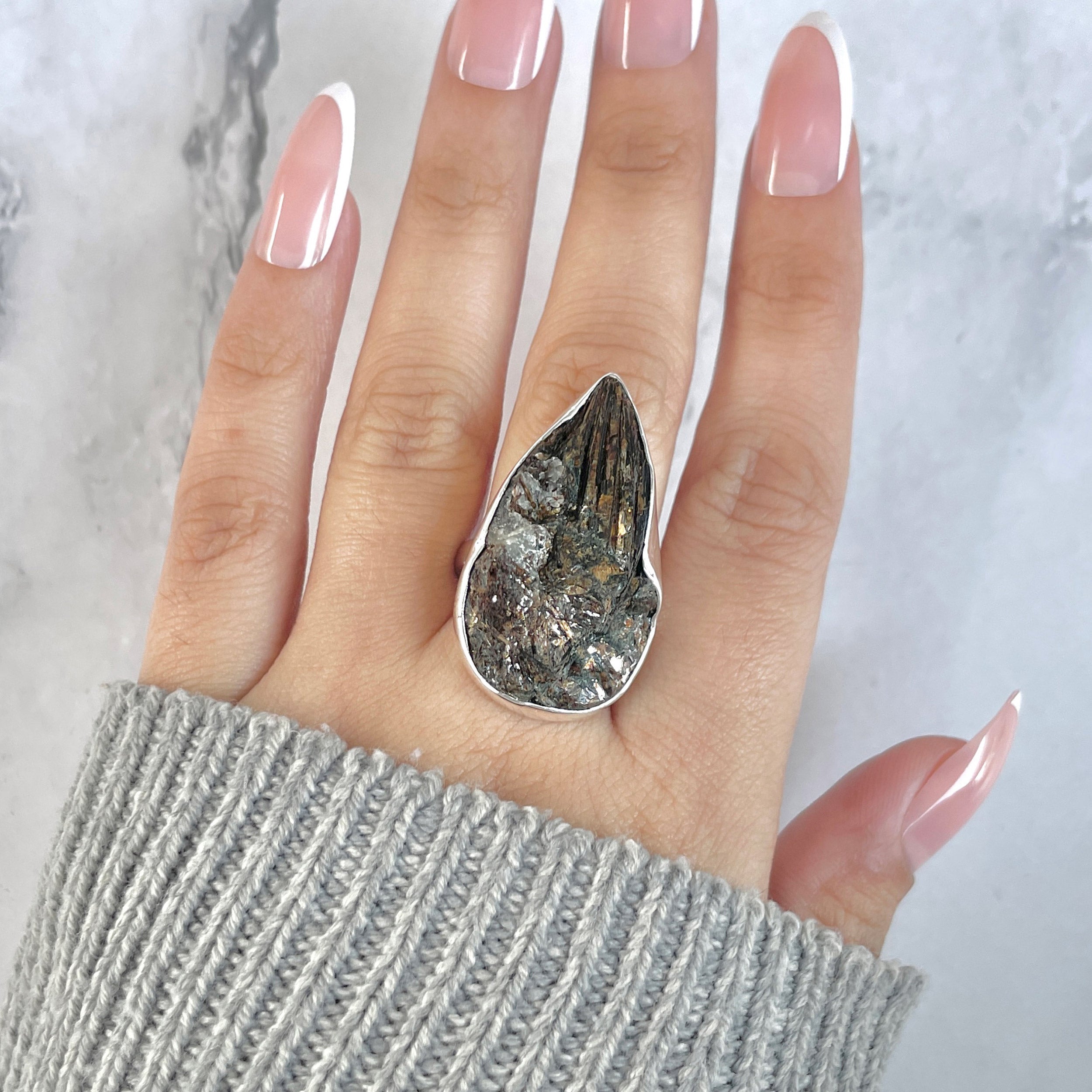 Astrophyllite Adjustable Ring-(AST-R-64.)