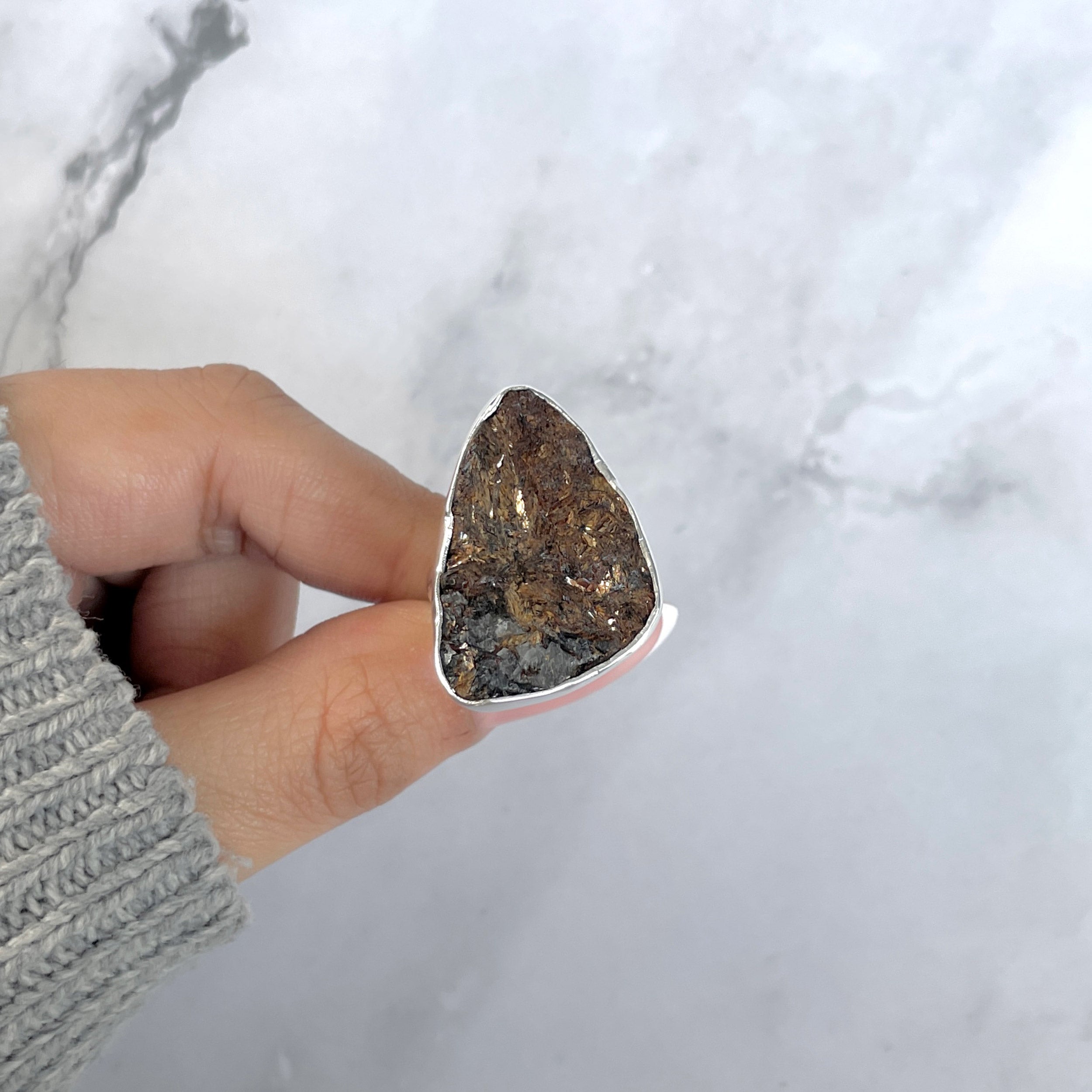 Astrophyllite Adjustable Ring-(AST-R-65.)