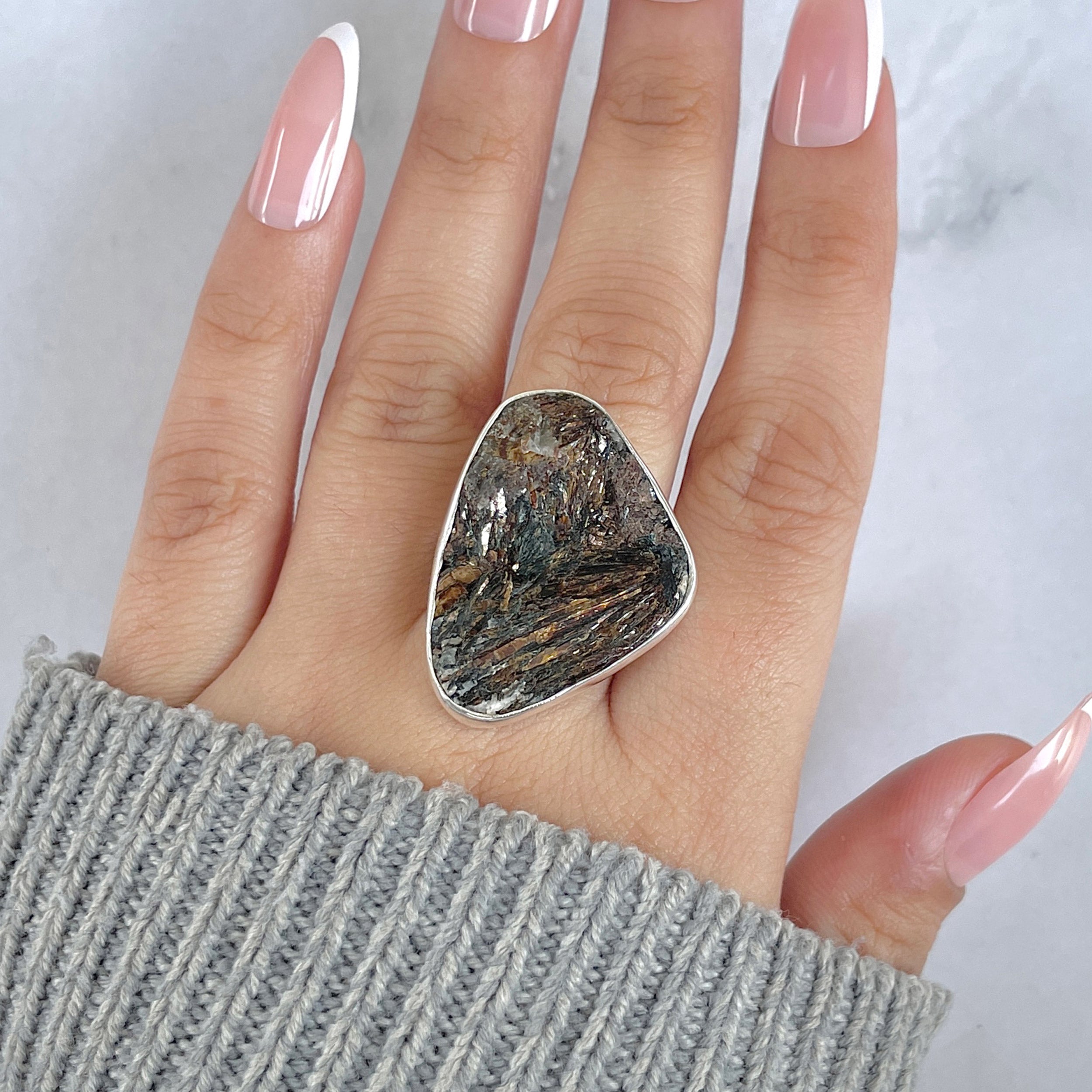 Astrophyllite Adjustable Ring-(AST-R-66.)