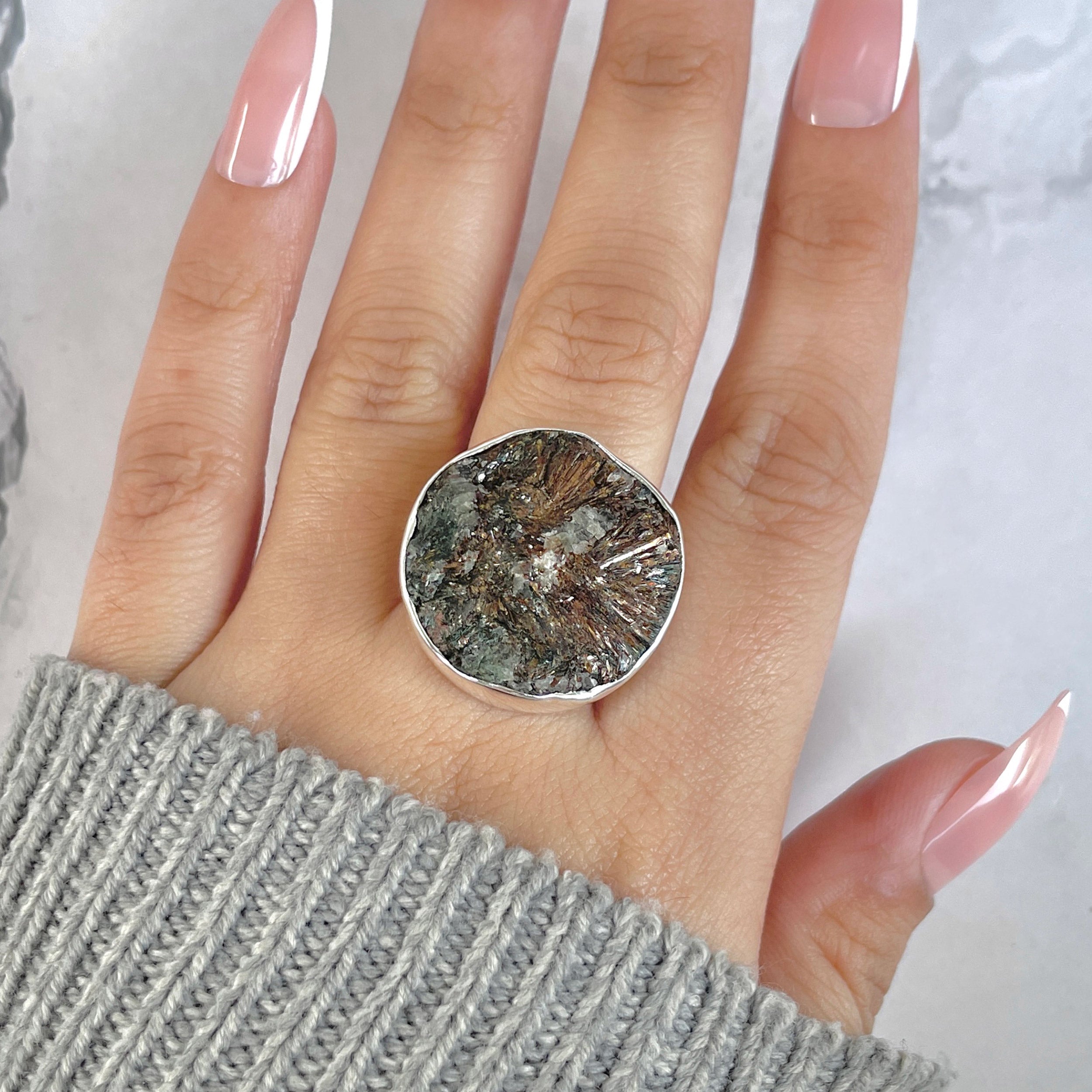 Astrophyllite Adjustable Ring-(AST-R-67.)