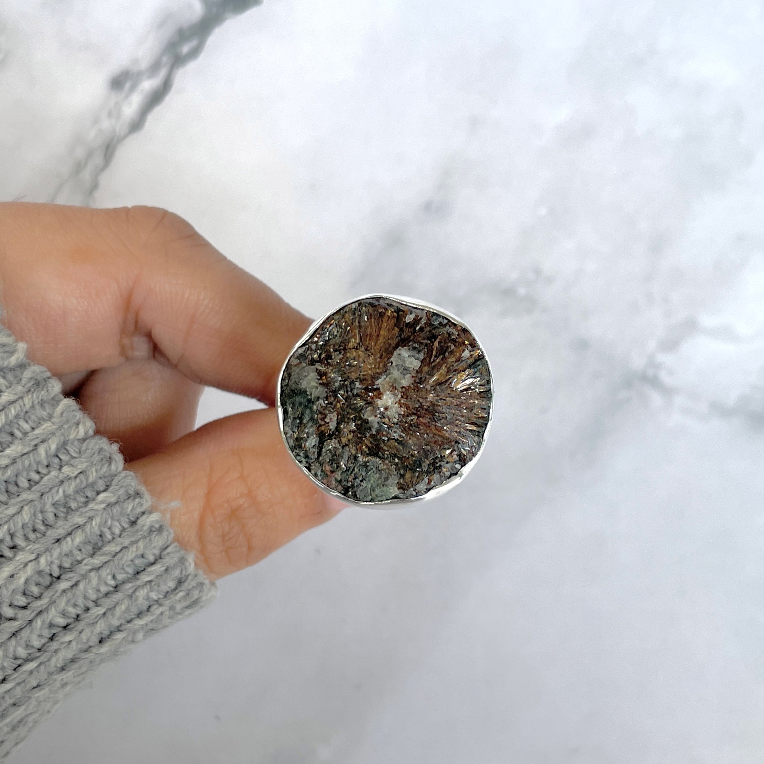 Astrophyllite Adjustable Ring-(AST-R-67.)