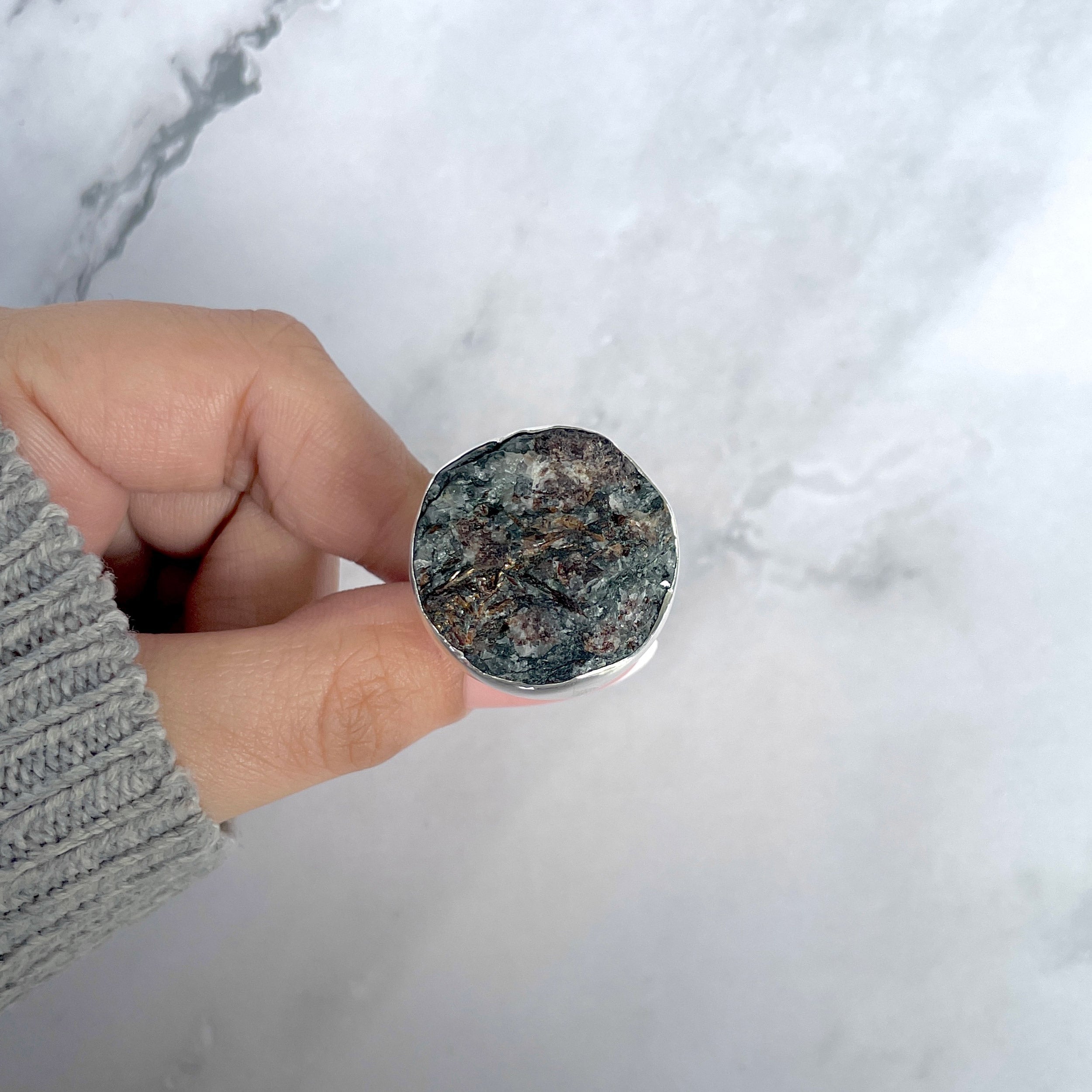 Astrophyllite Adjustable Ring-(AST-R-70.)