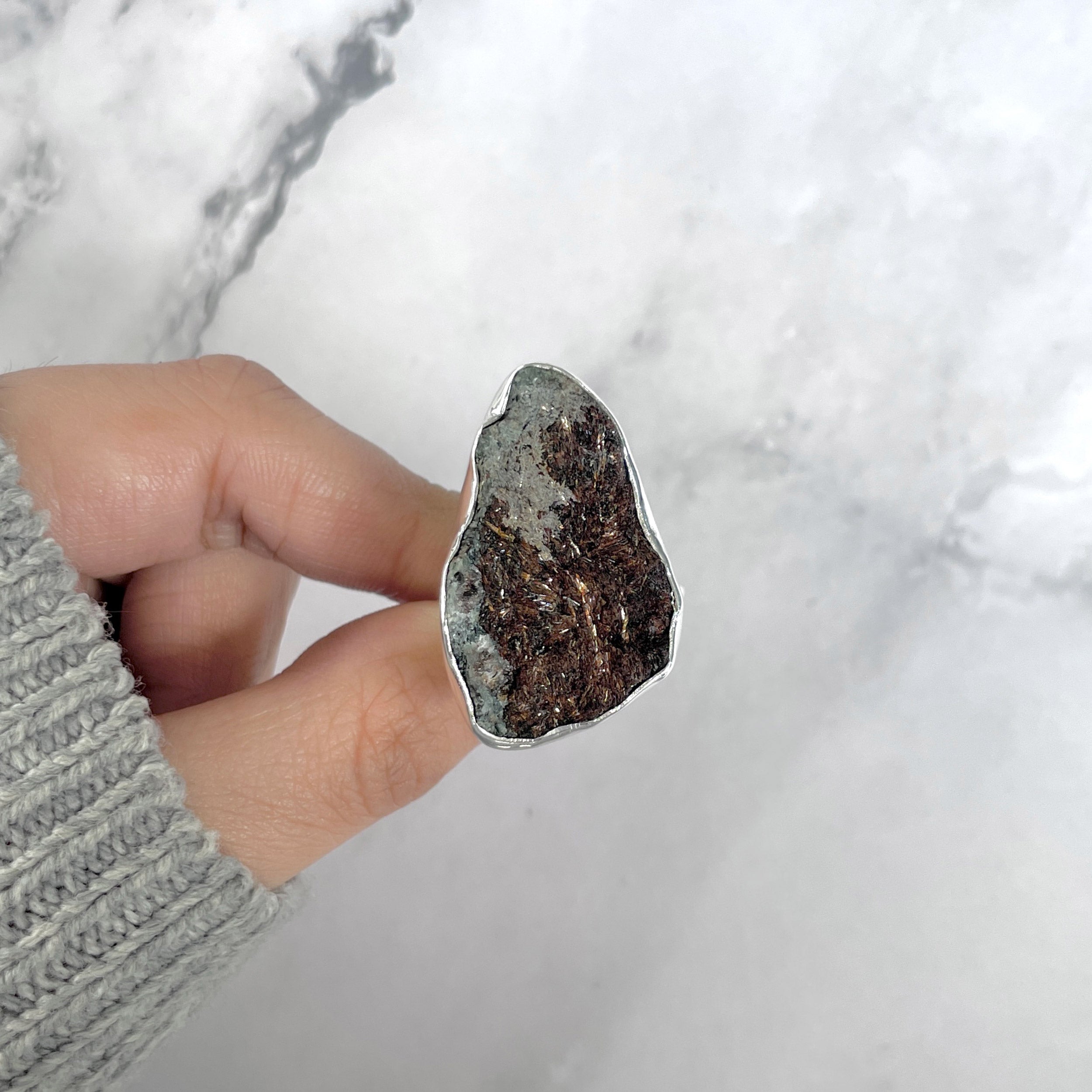 Astrophyllite Adjustable Ring-(AST-R-74.)