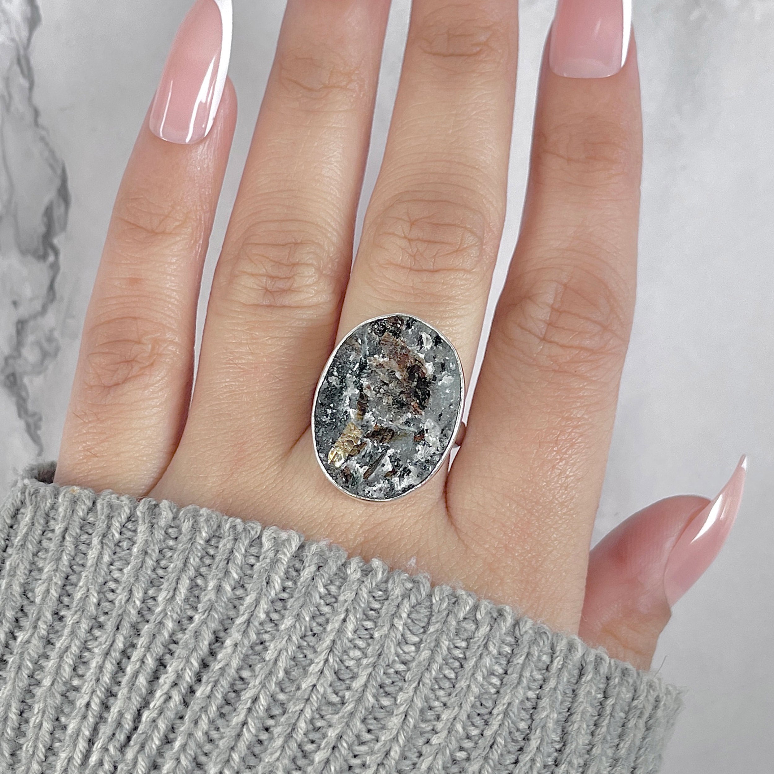 Astrophyllite Adjustable Ring-(AST-R-75.)