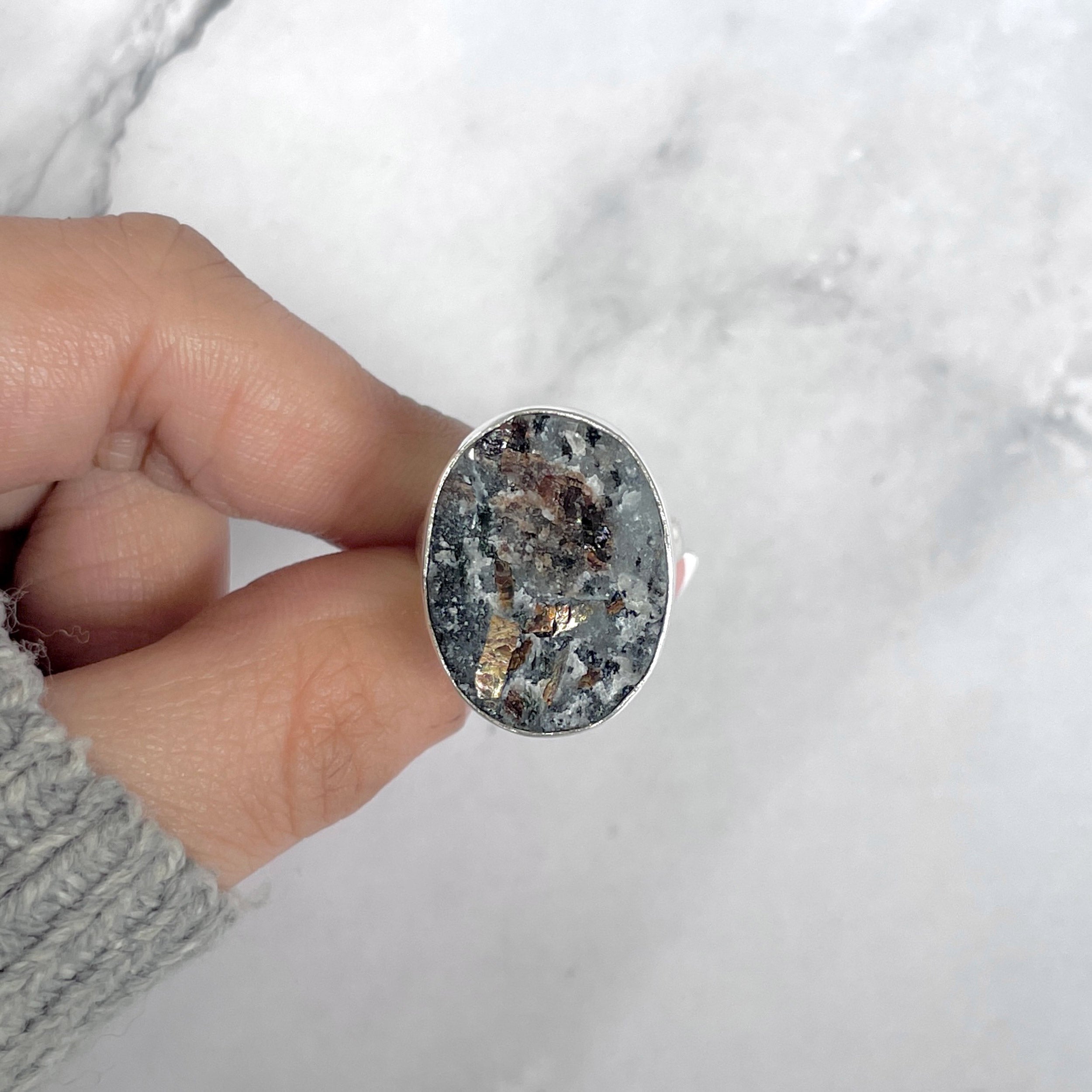 Astrophyllite Adjustable Ring-(AST-R-75.)