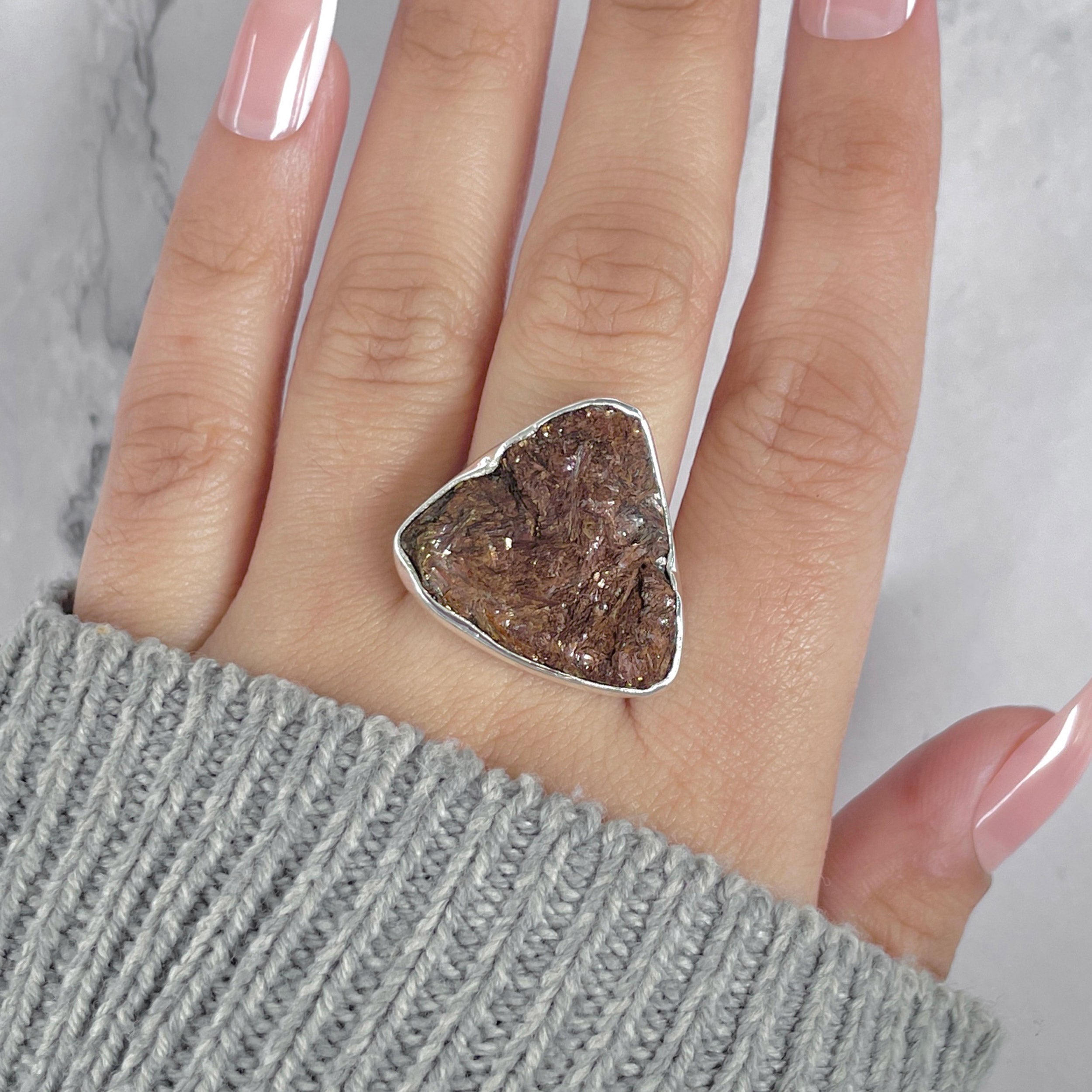 Astrophyllite Adjustable Ring-(AST-R-76.)
