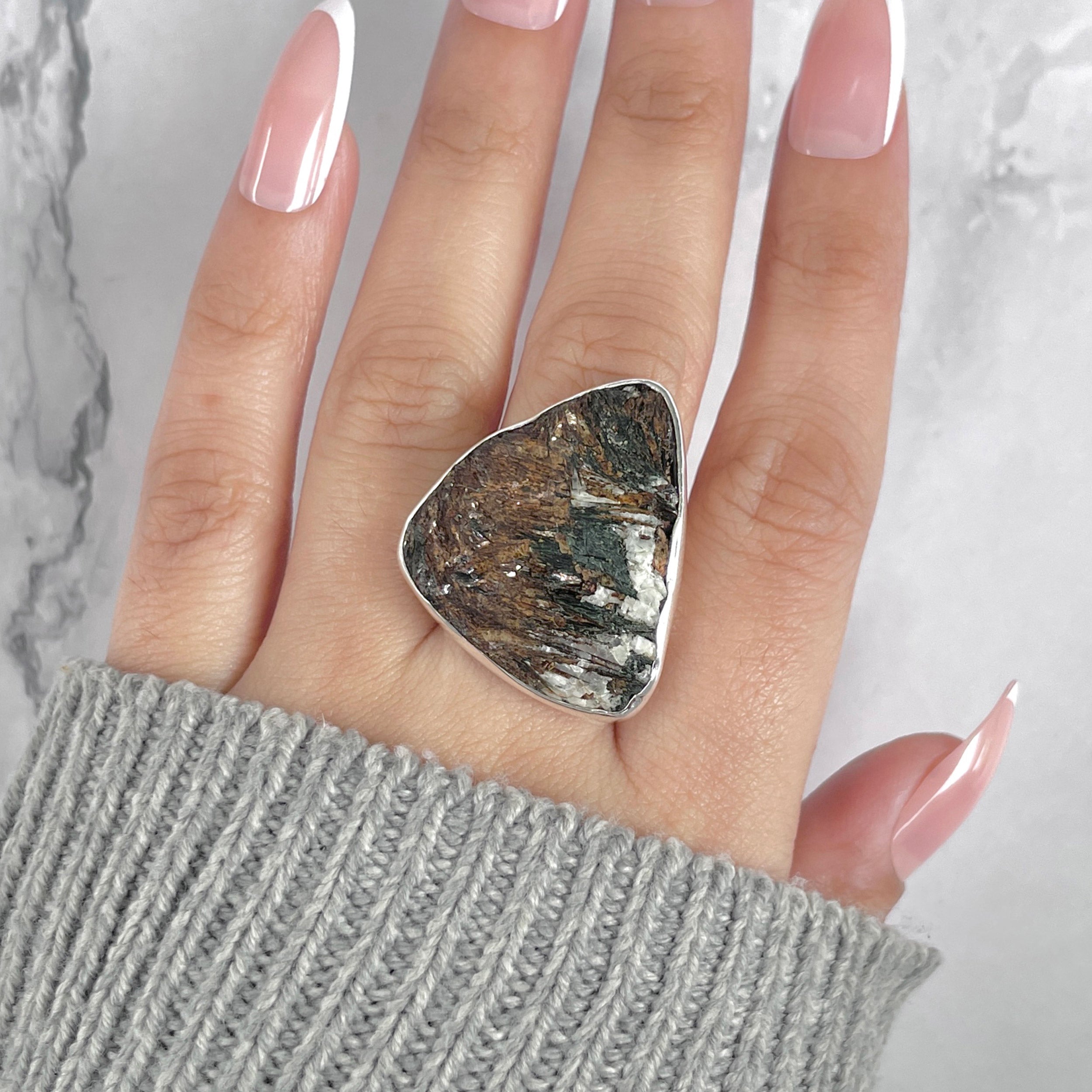 Astrophyllite Adjustable Ring-(AST-R-77.)