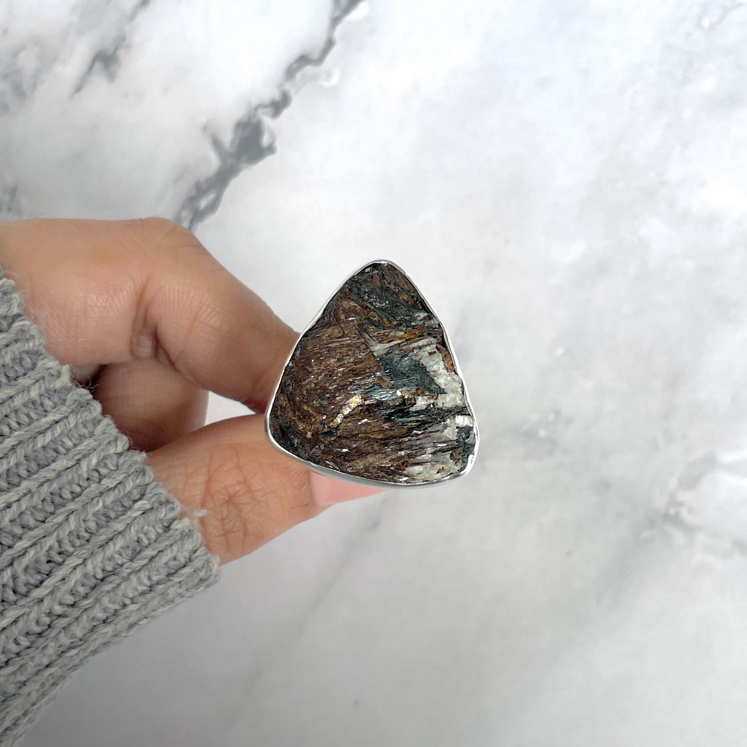 Astrophyllite Adjustable Ring-(AST-R-77.)