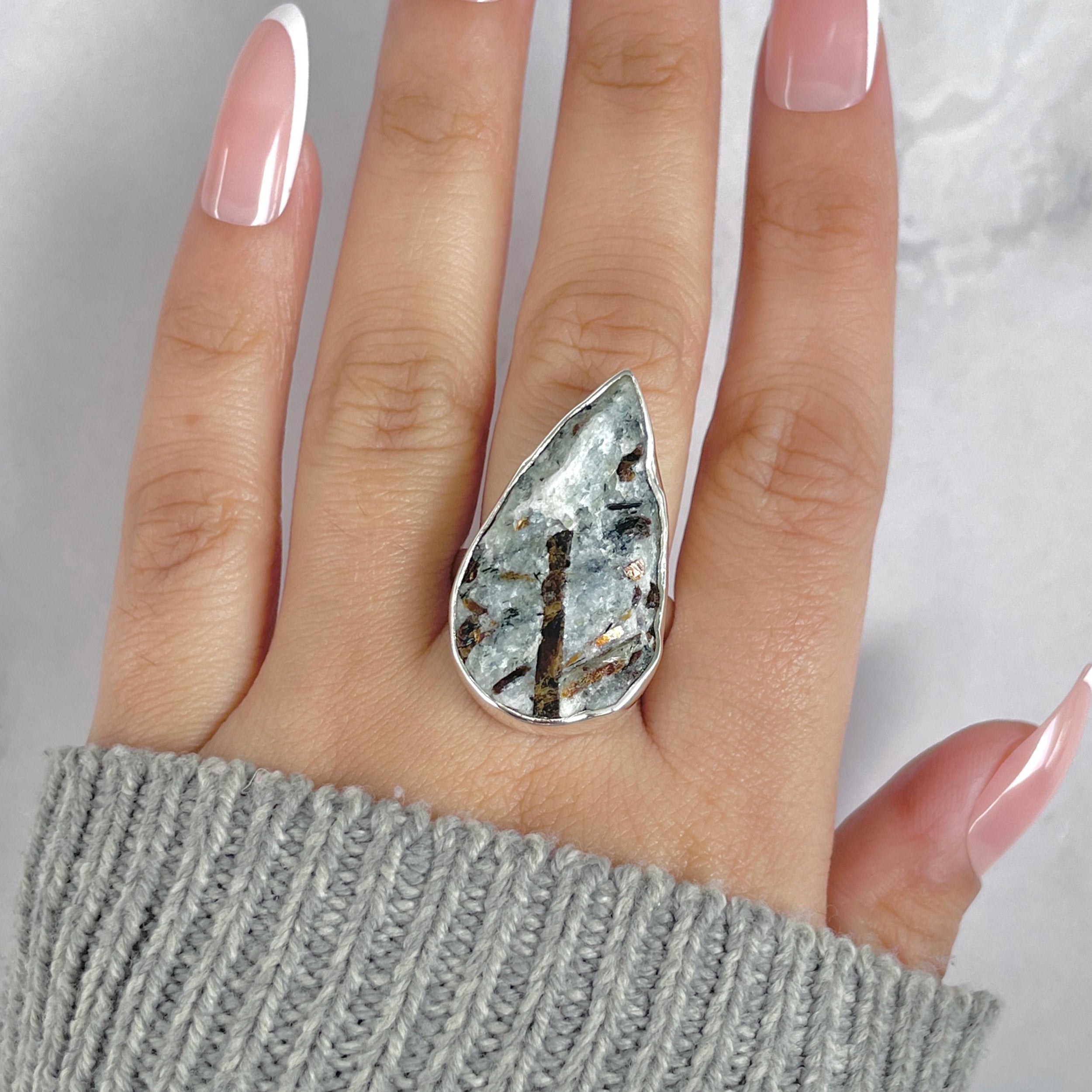Astrophyllite Adjustable Ring-(AST-R-78.)