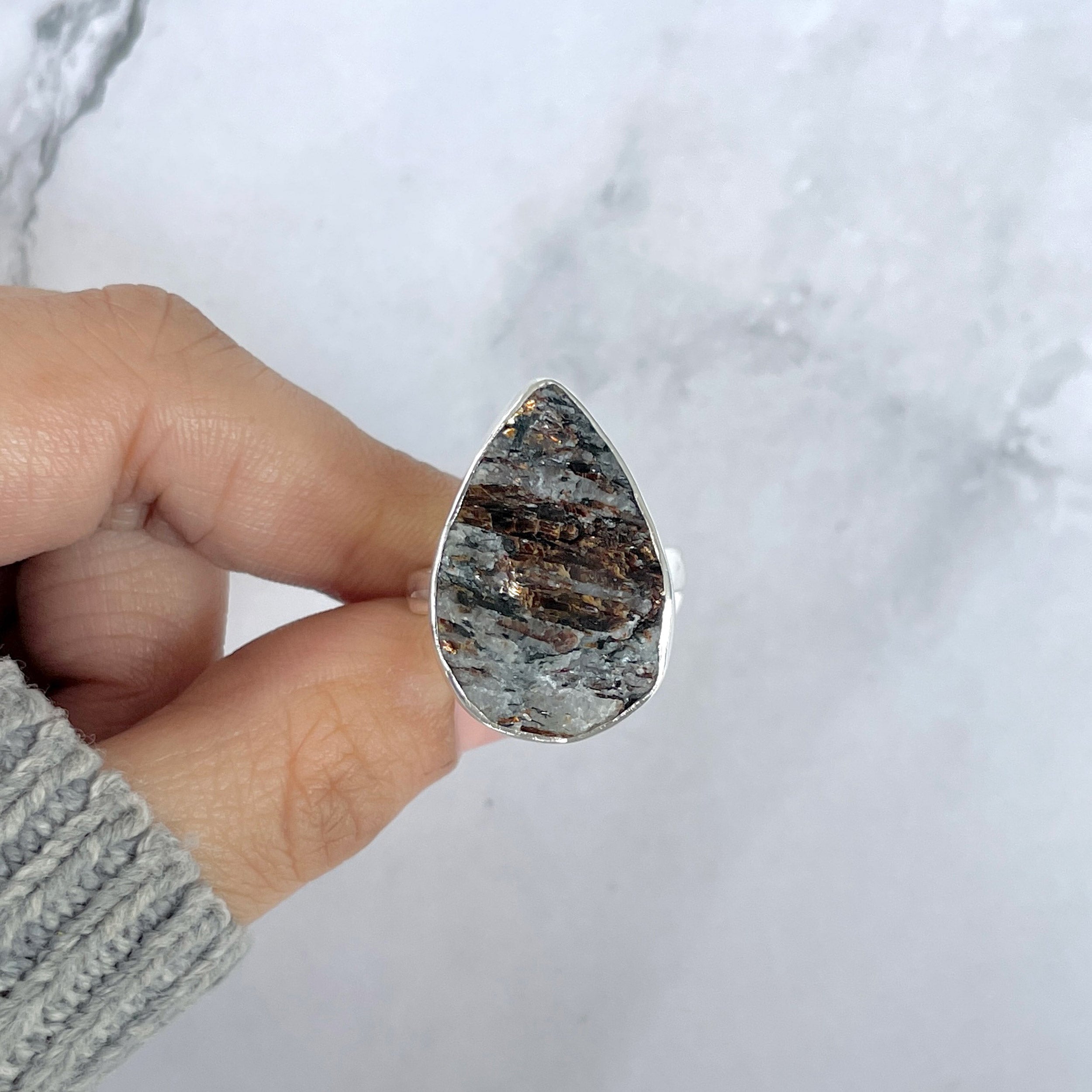 Astrophyllite Adjustable Ring-(AST-R-80.)