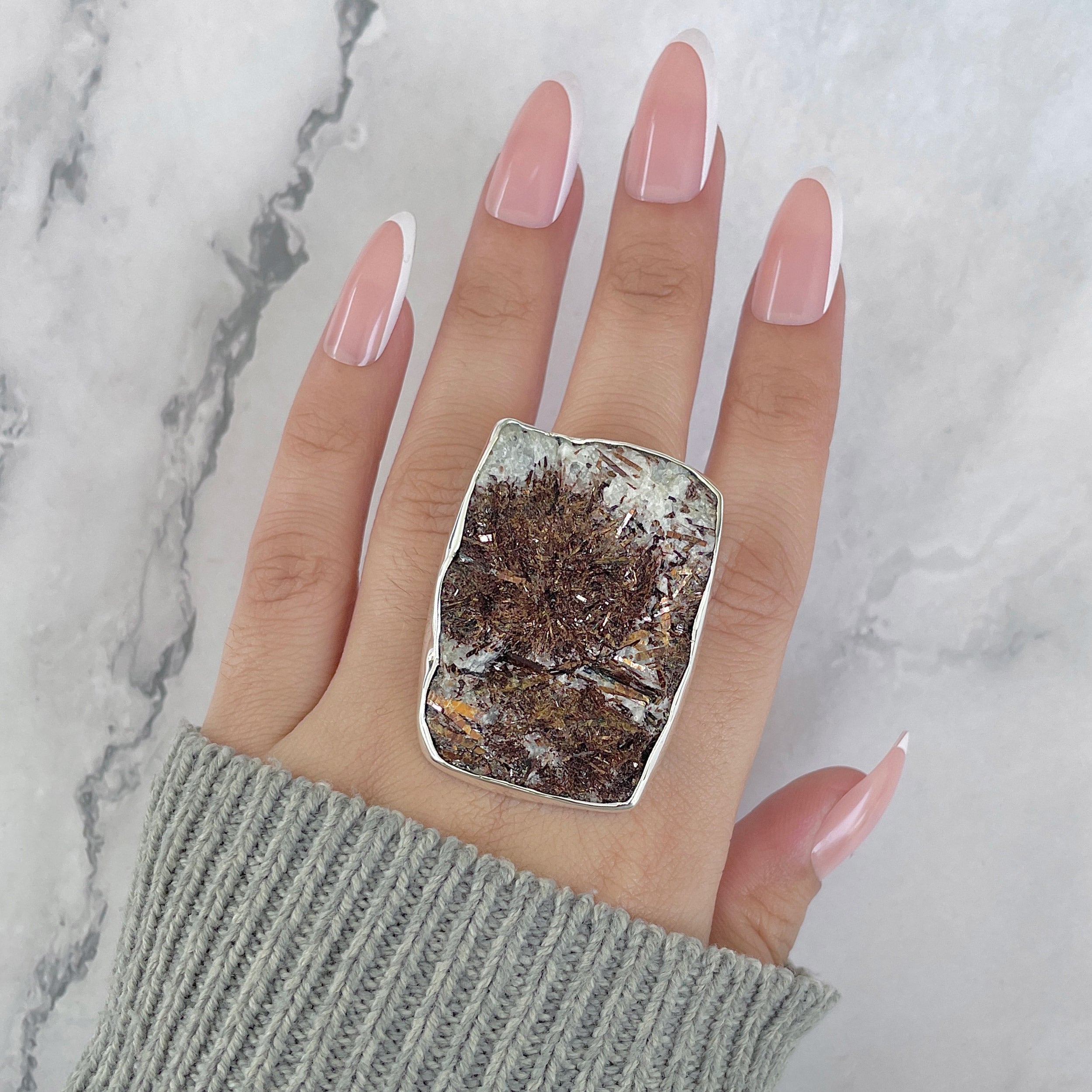 Astrophyllite Adjustable Ring-(AST-R-82.)