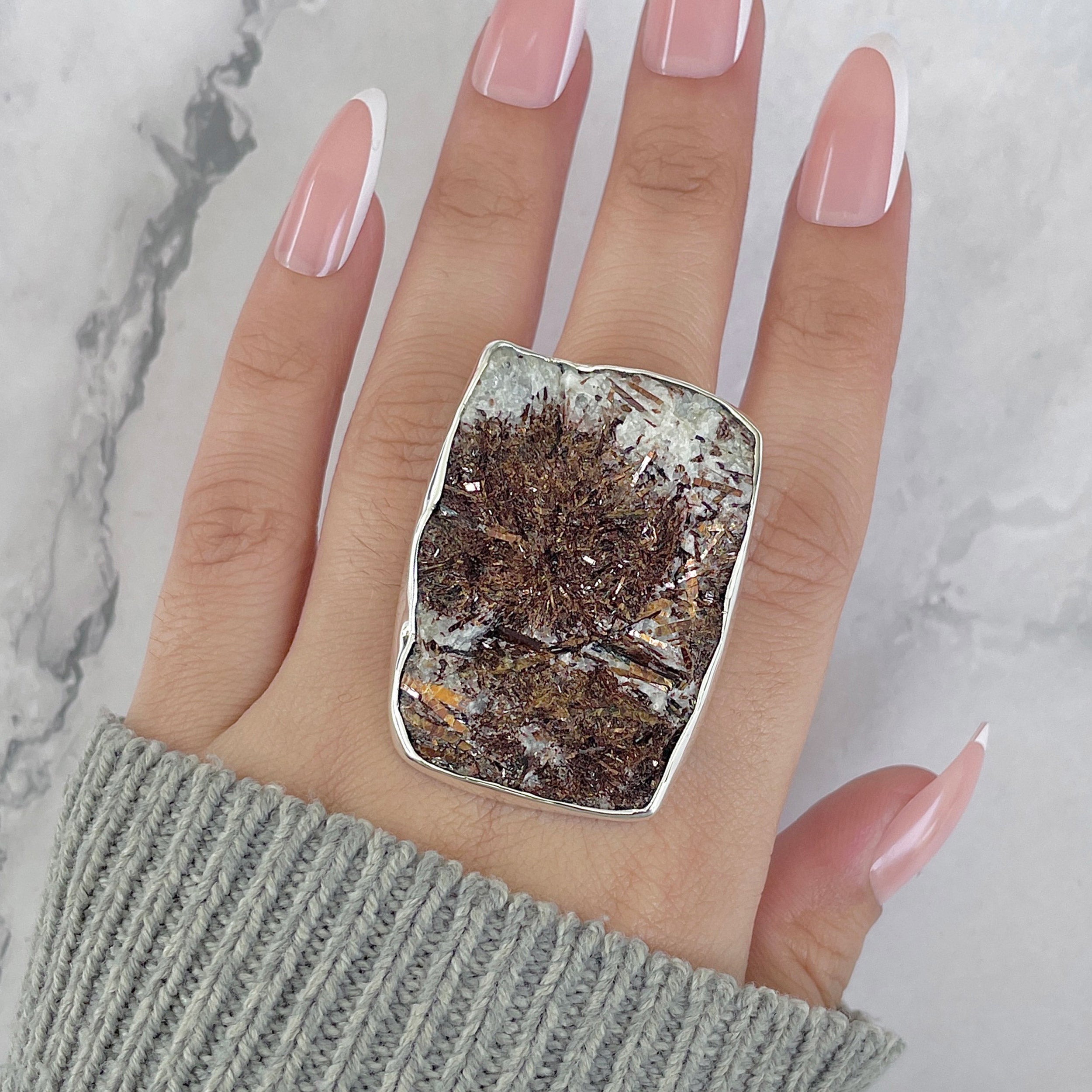 Astrophyllite Adjustable Ring-(AST-R-82.)