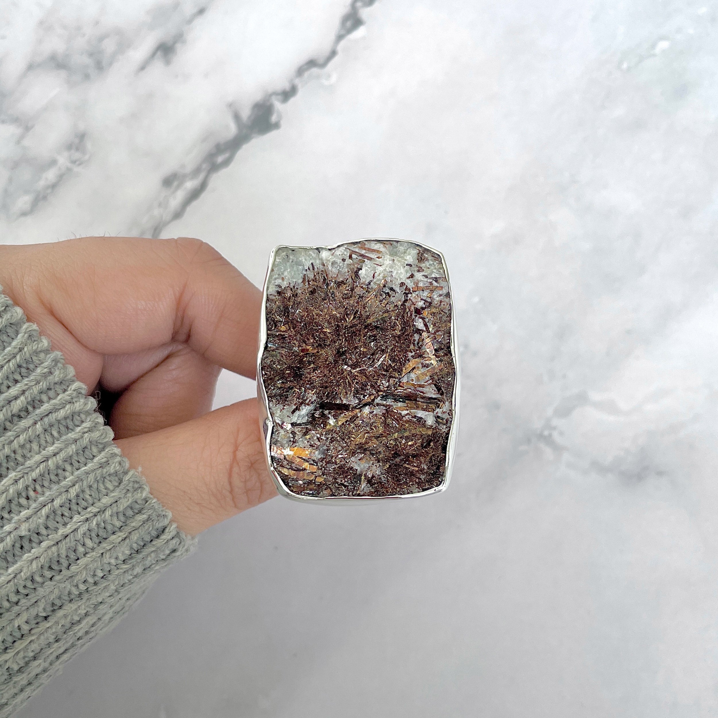 Astrophyllite Adjustable Ring-(AST-R-82.)