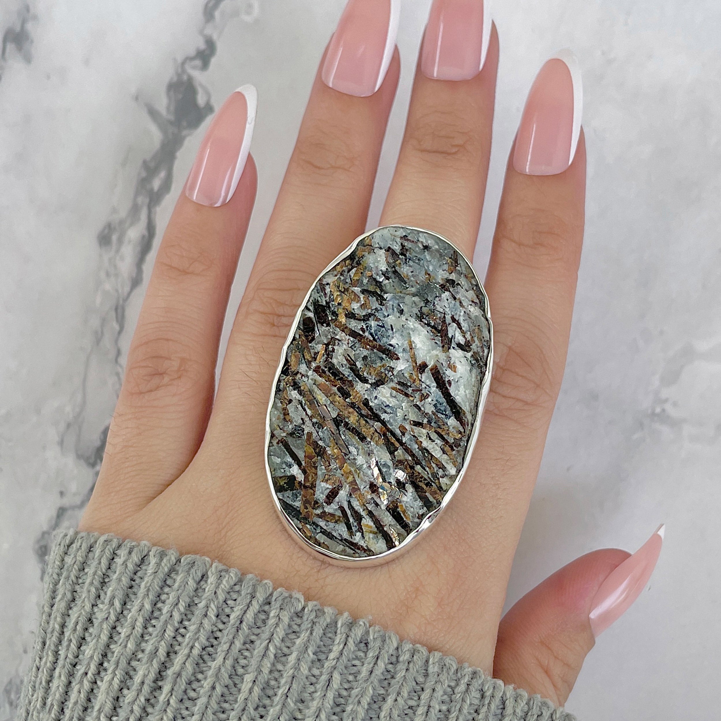 Astrophyllite Adjustable Ring-(AST-R-83.)