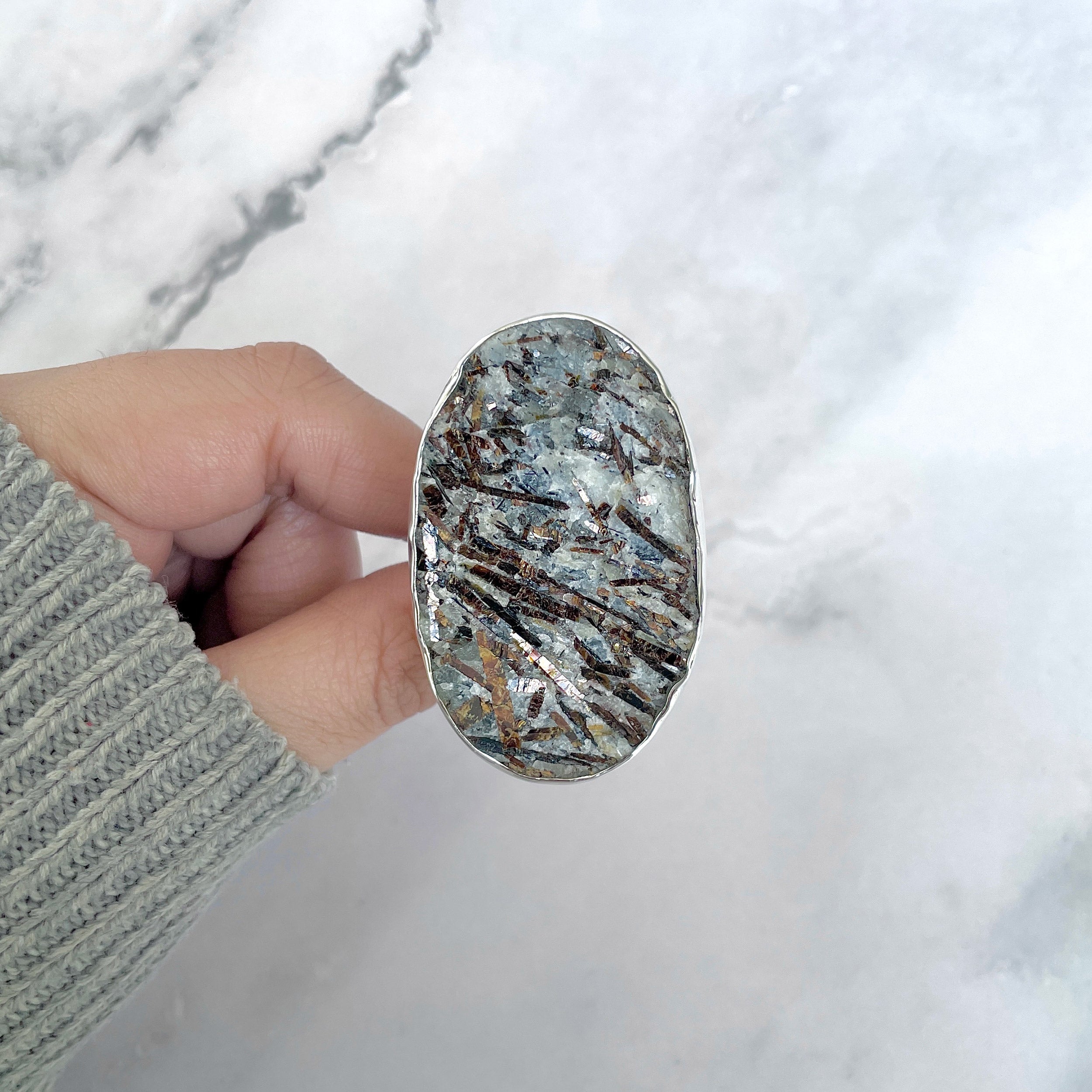 Astrophyllite Adjustable Ring-(AST-R-83.)