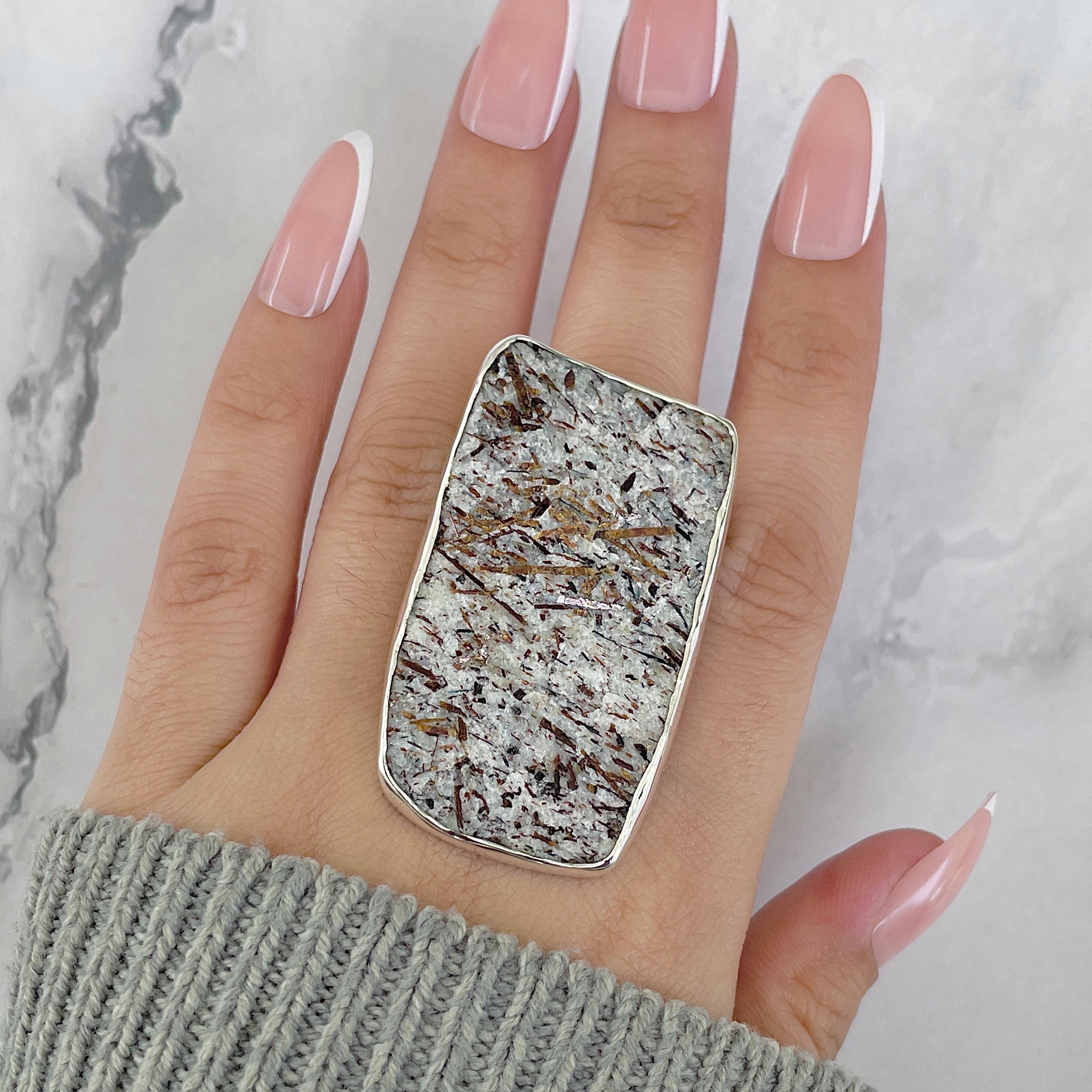 Astrophyllite Adjustable Ring-(AST-R-84.)