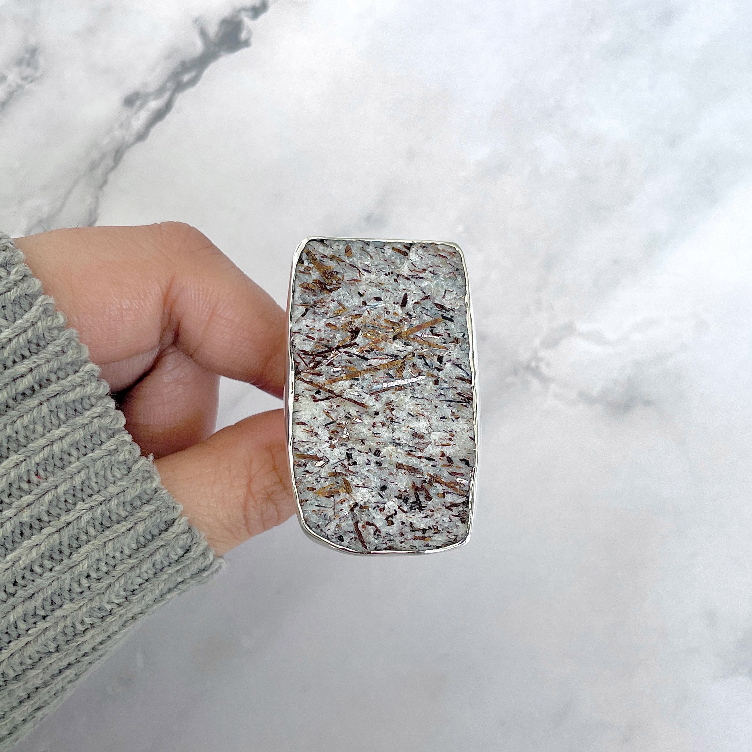 Astrophyllite Adjustable Ring-(AST-R-84.)