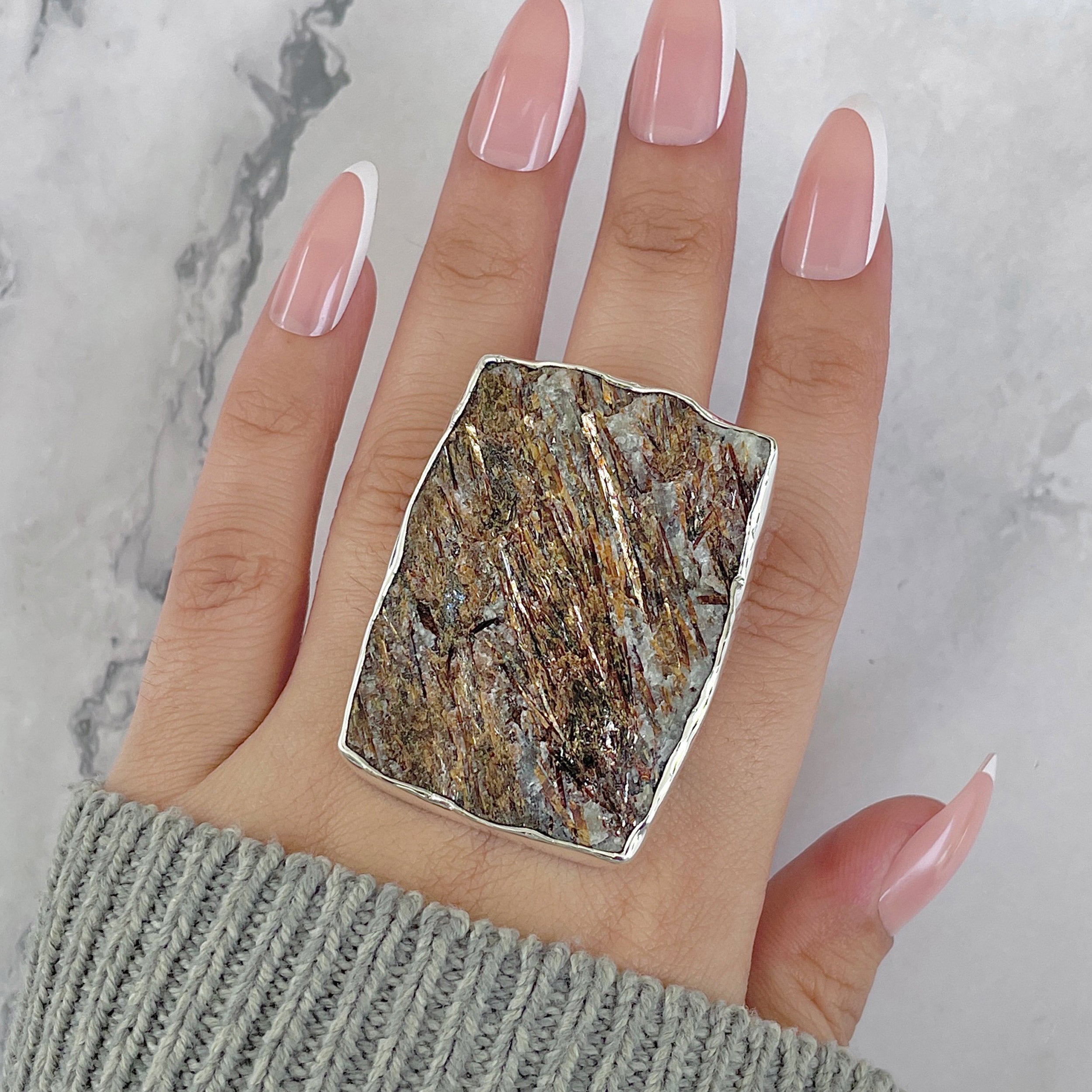 Astrophyllite Adjustable Ring-(AST-R-85.)