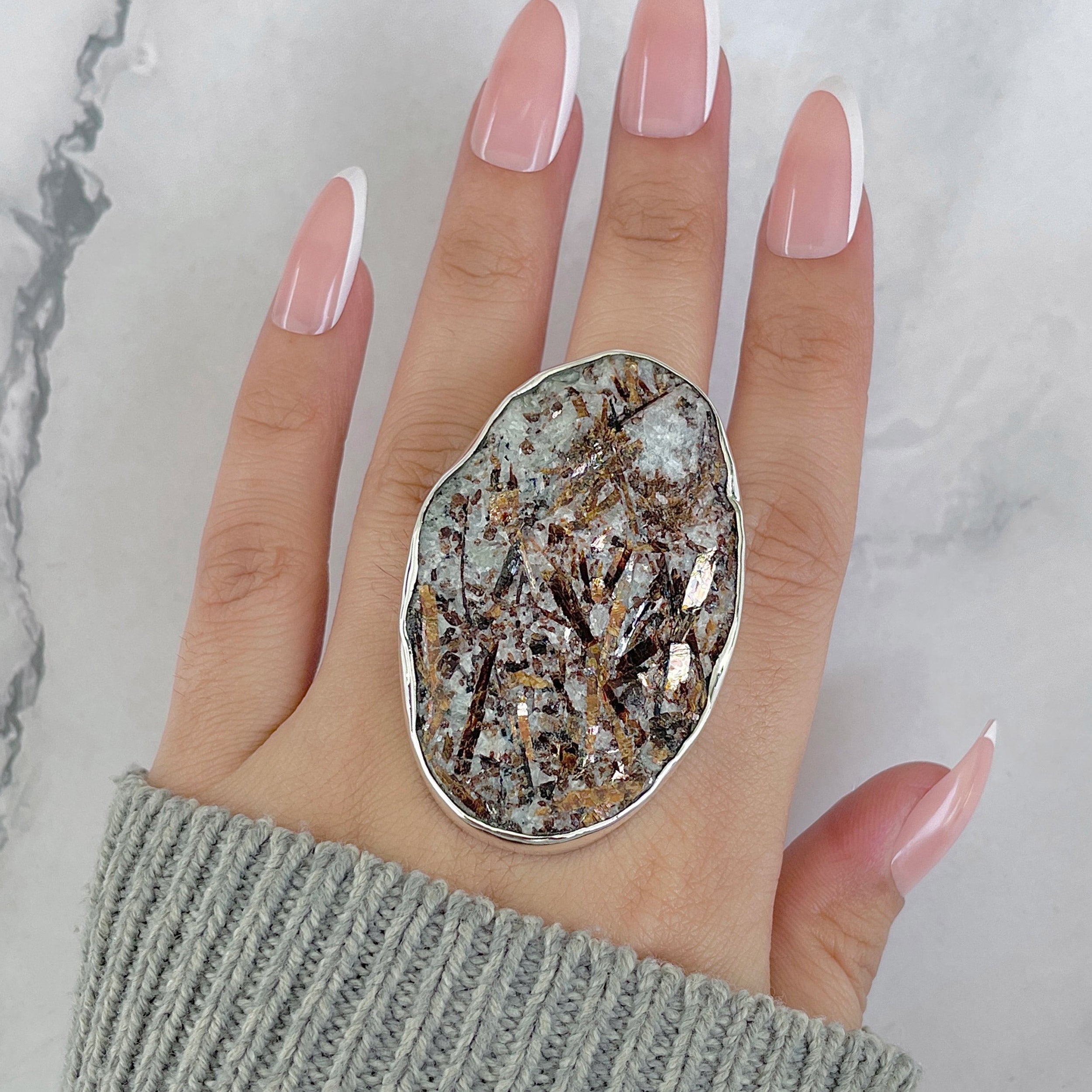 Astrophyllite Adjustable Ring-(AST-R-88.)