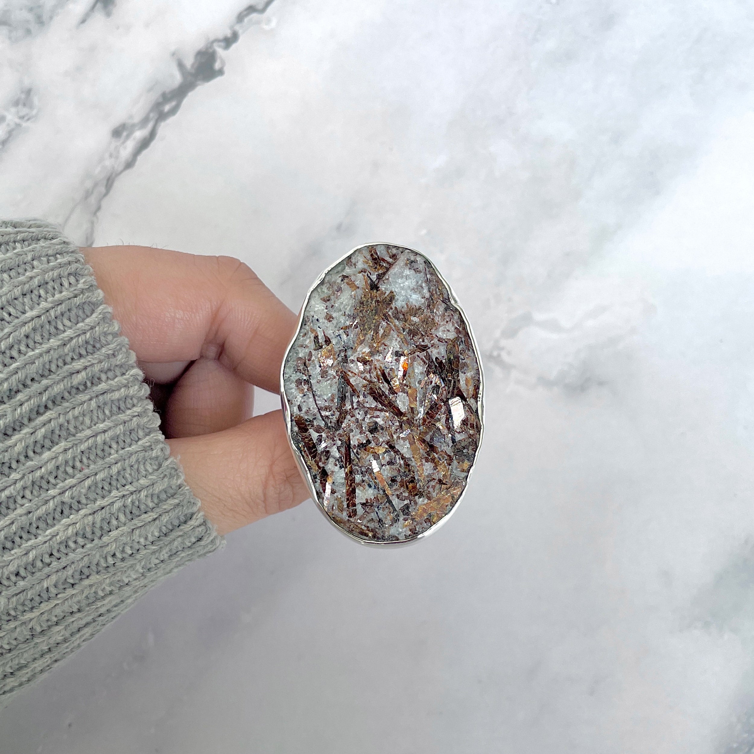Astrophyllite Adjustable Ring-(AST-R-88.)
