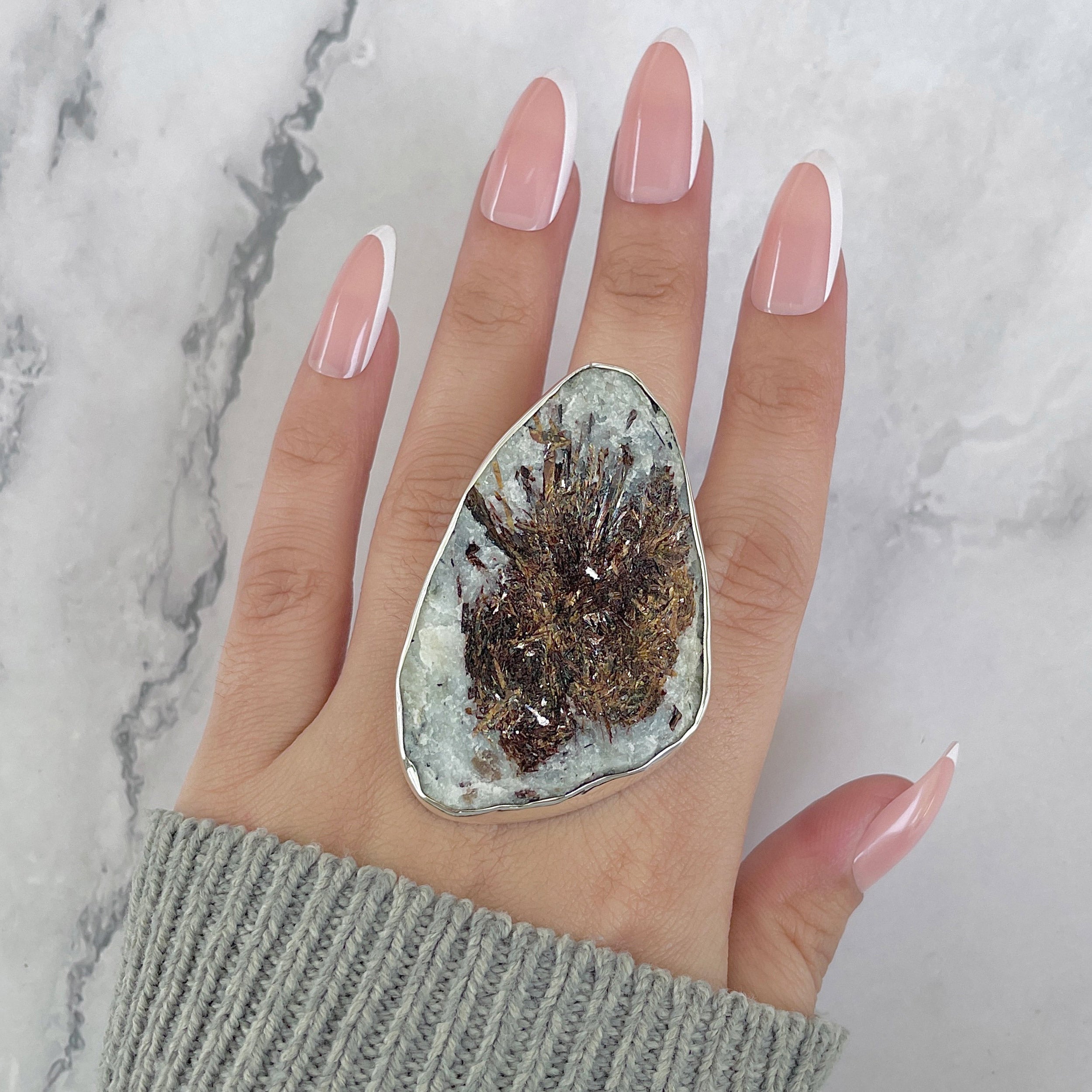 Astrophyllite Adjustable Ring-(AST-R-90.)