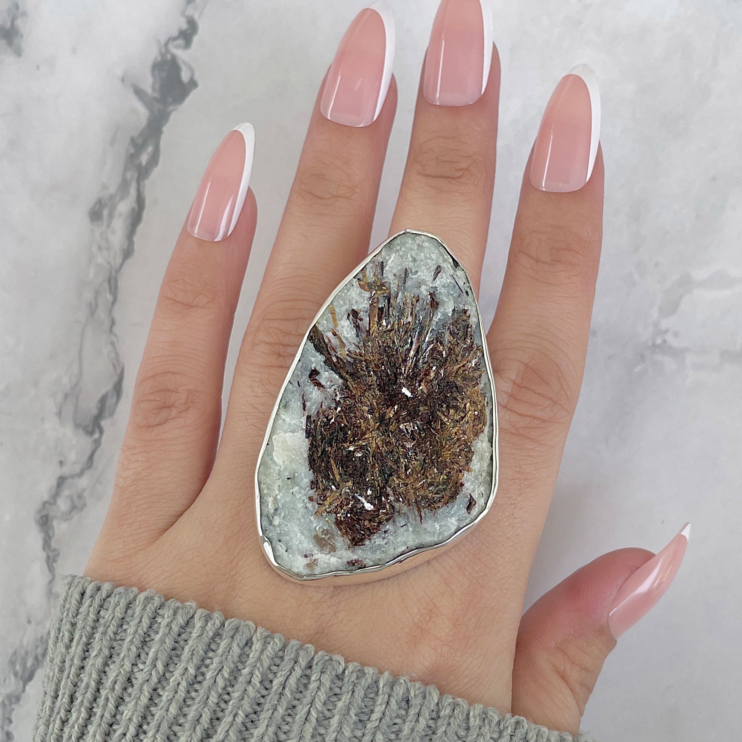 Astrophyllite Adjustable Ring-(AST-R-90.)