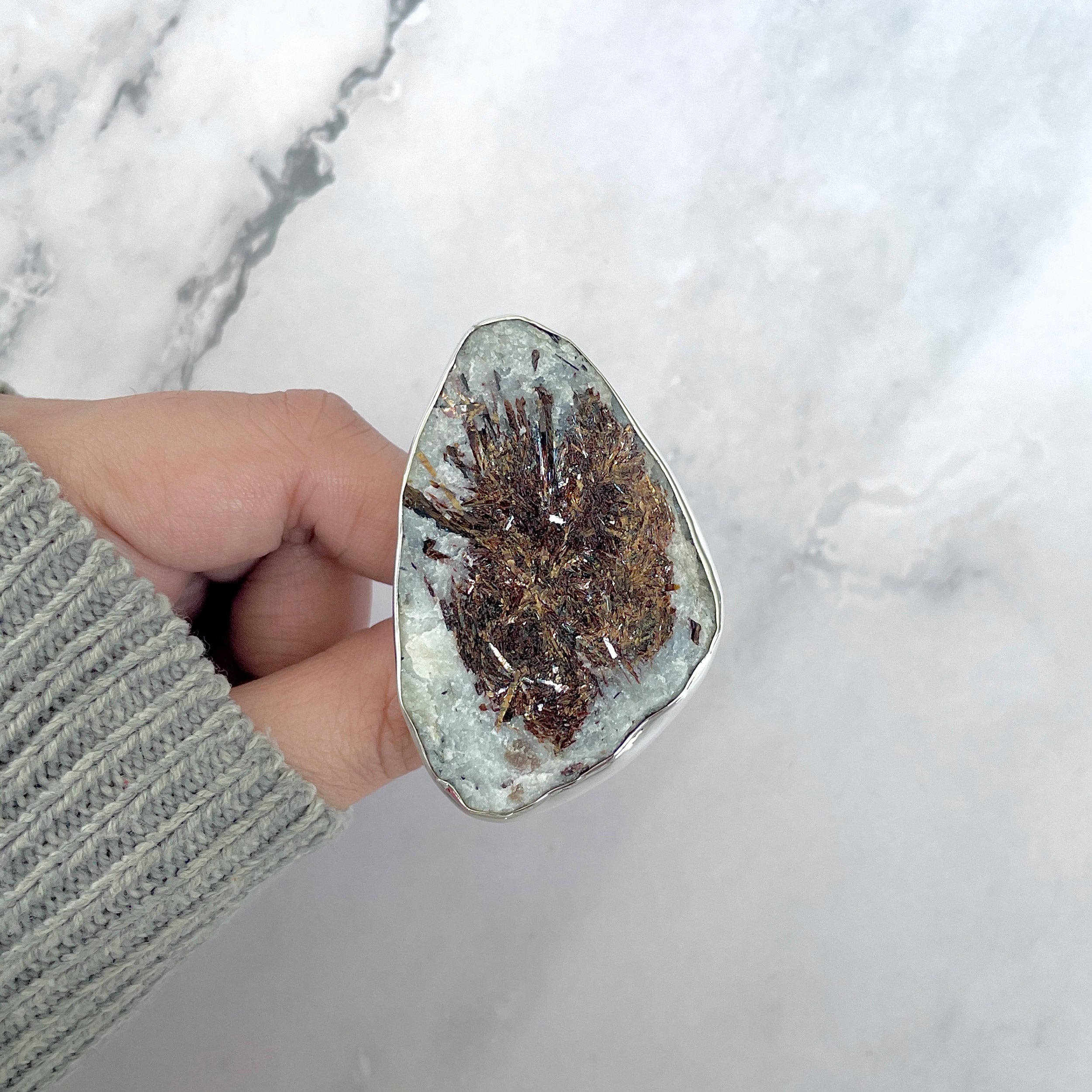 Astrophyllite Adjustable Ring-(AST-R-90.)