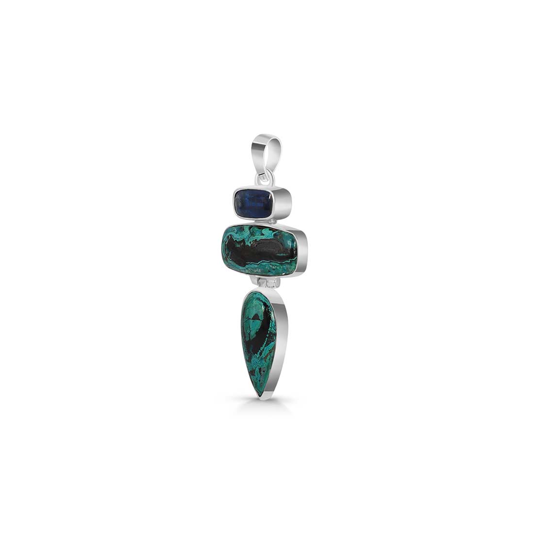 Azurite Malachite Pendant-(AZM-P-26.)