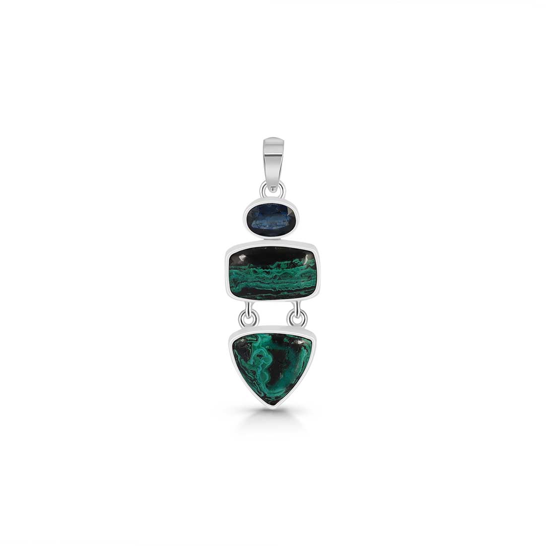 Azurite Malachite Pendant-(AZM-P-33.)