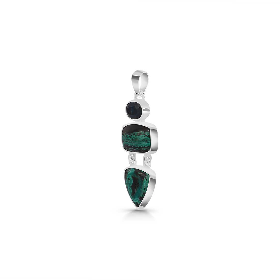Azurite Malachite Pendant-(AZM-P-33.)