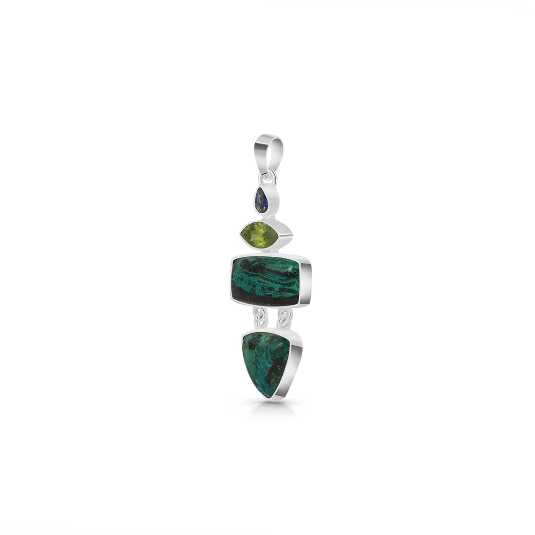 Azurite Malachite Pendant-(AZM-P-34.)