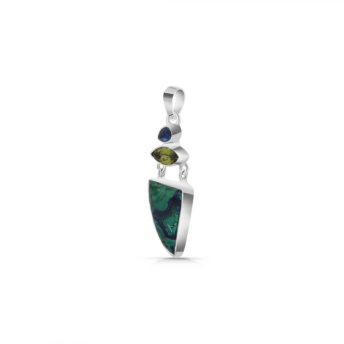 Azurite Malachite Pendant-(AZM-P-35.)