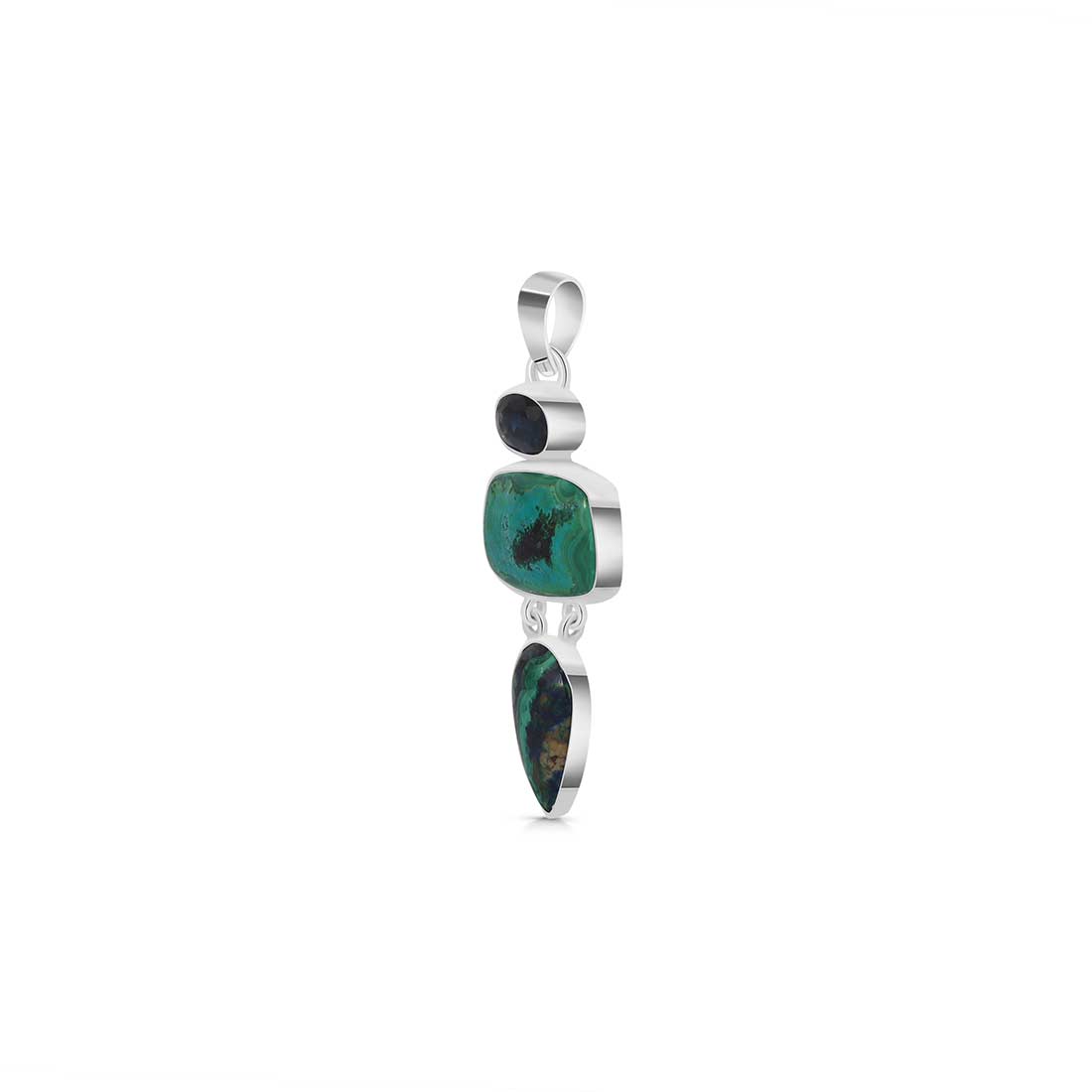 Azurite Malachite Pendant-(AZM-P-36.)