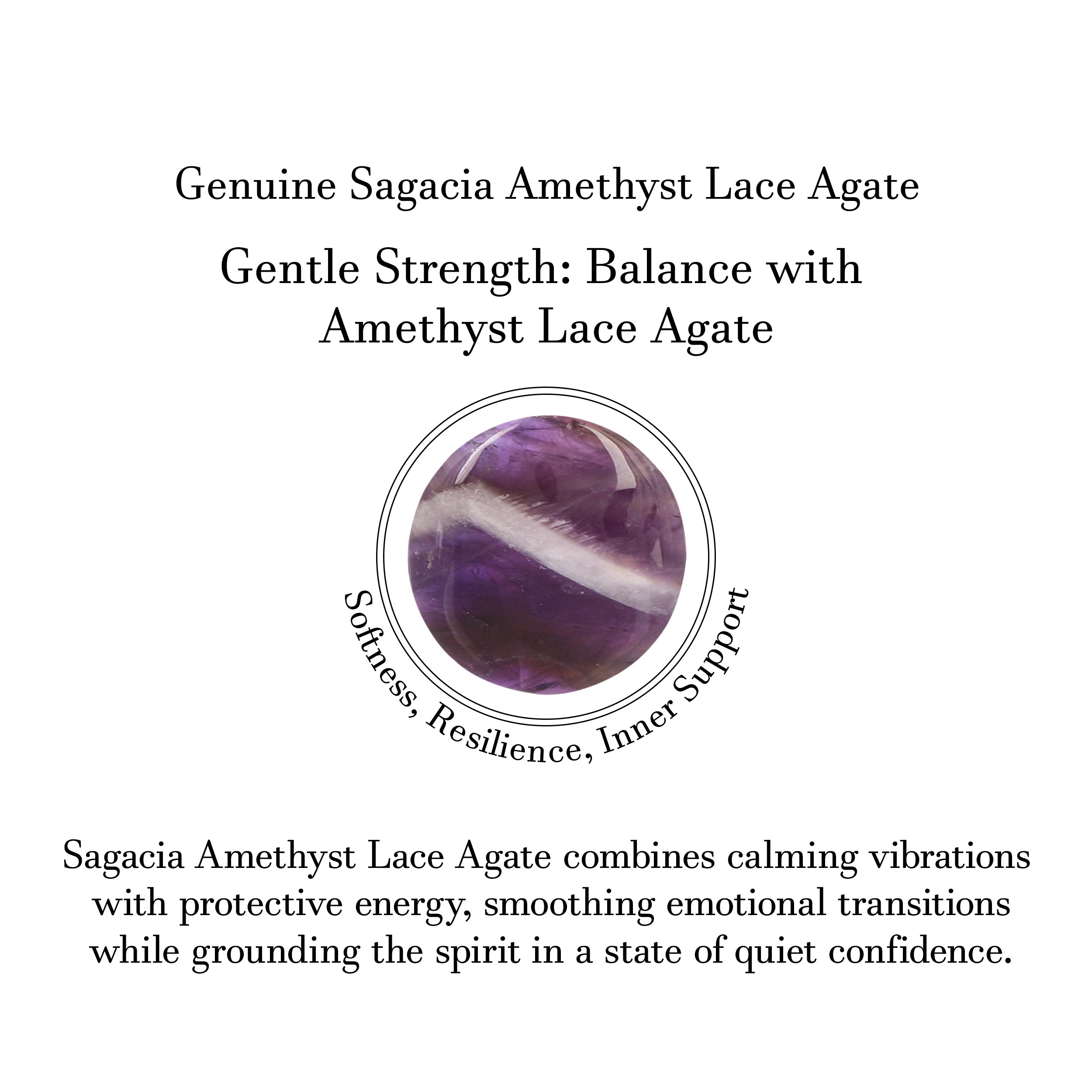 Amethyst Lace / Chevron Amethyst, Crystal Quartz And Amethyst Flower Adjustable Ring-(ALA-FLR-4.)