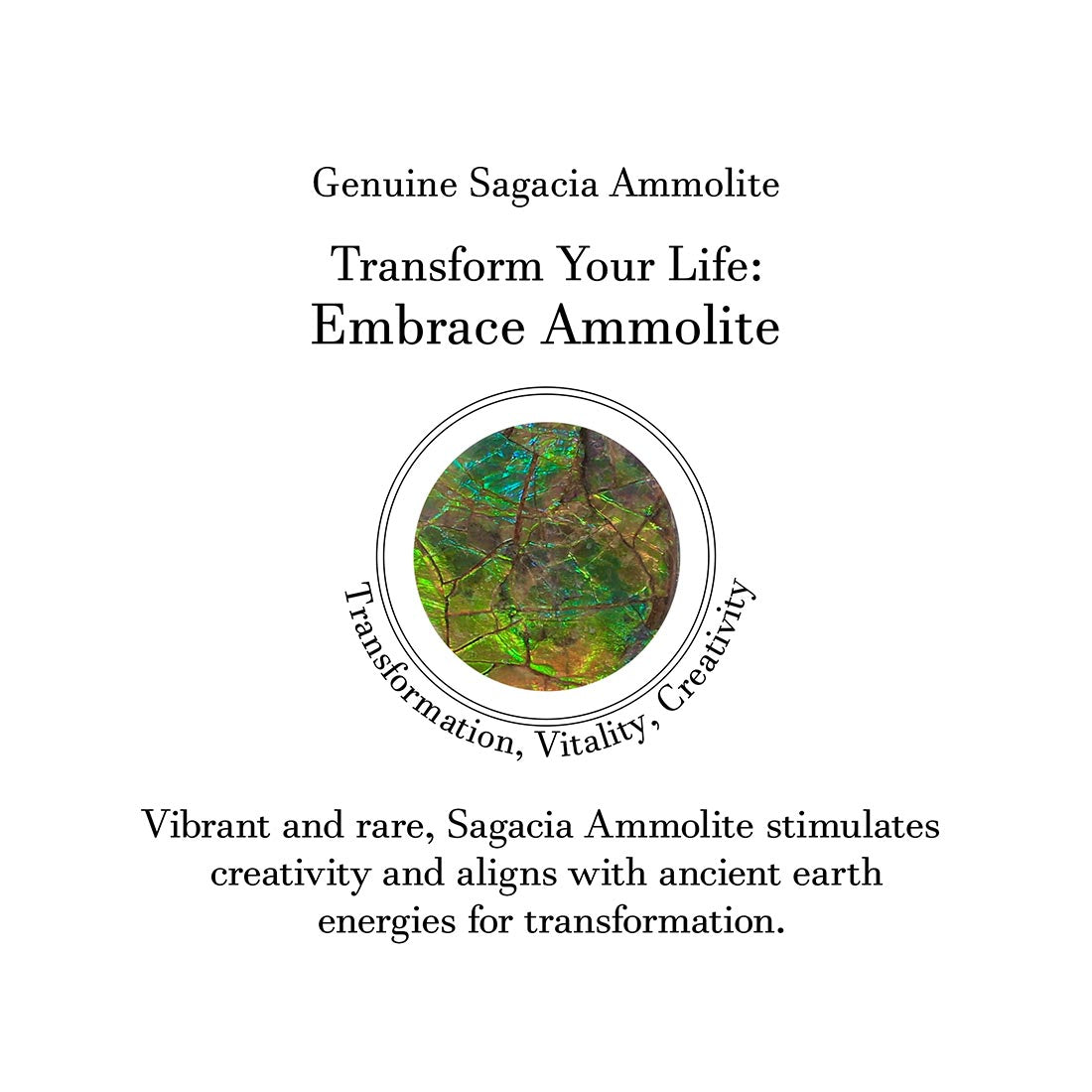 Ammolite Adjustable Ring-(AML-R-77.)