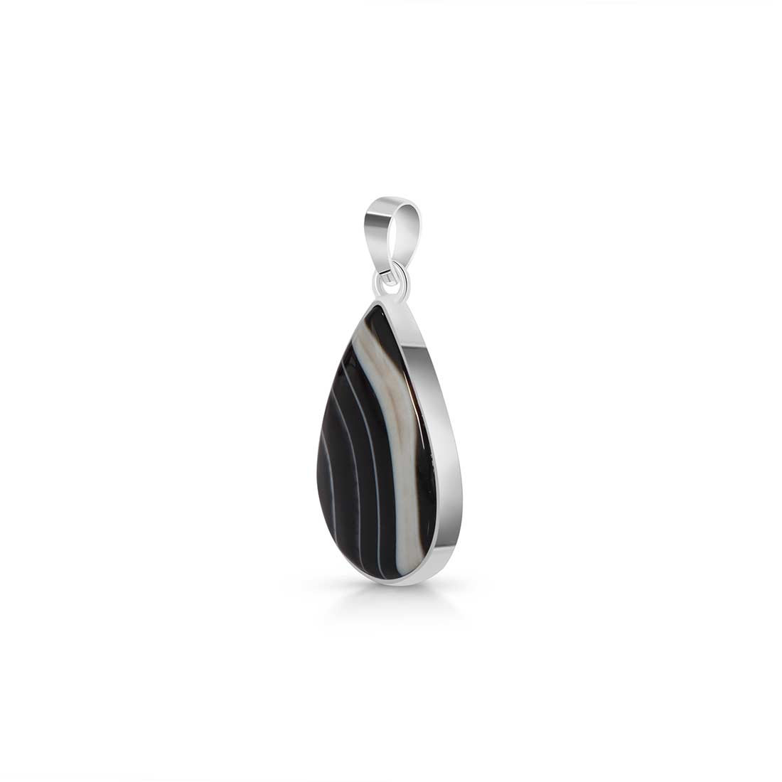 Banded Agate Pendant-(BAG-P-50.)