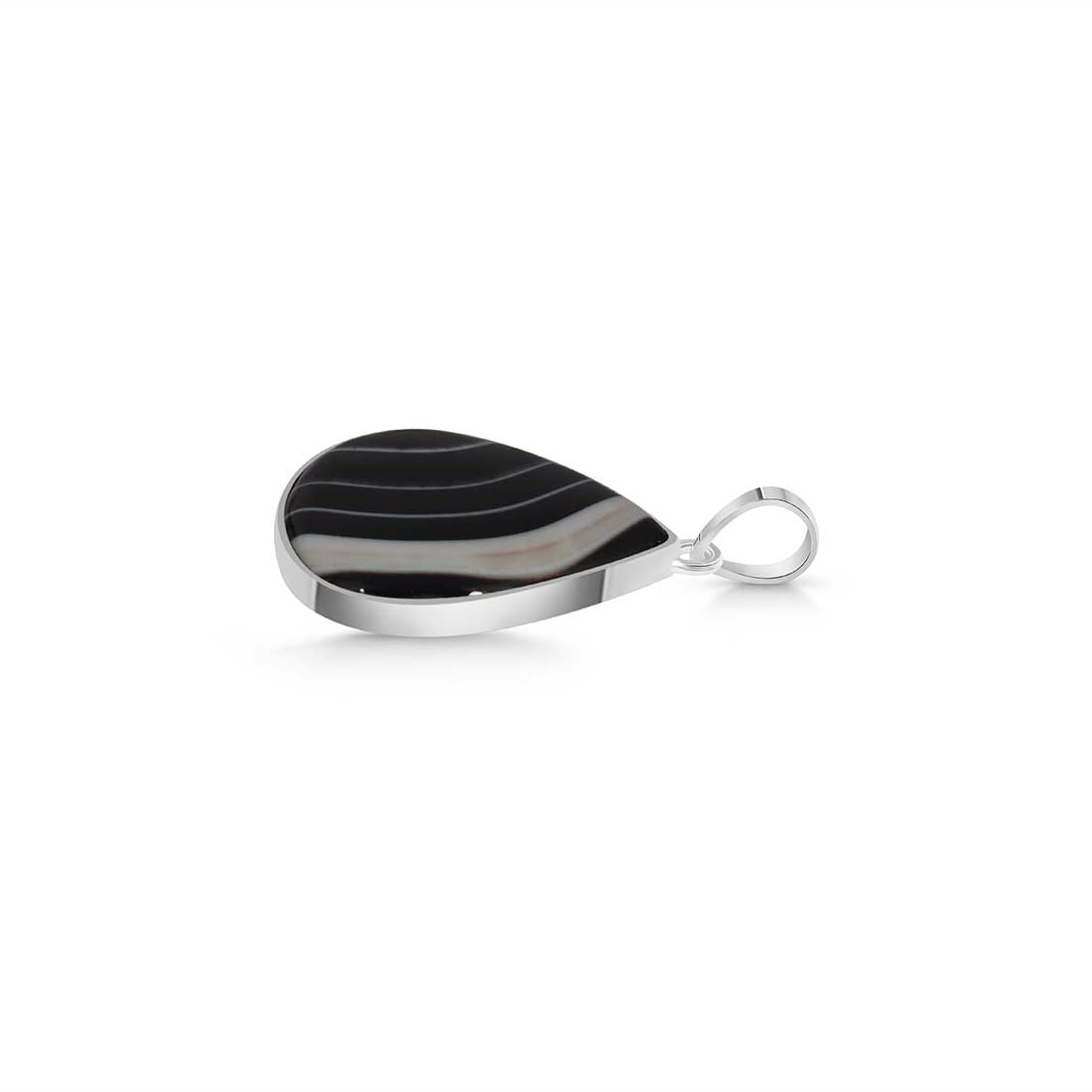 Banded Agate Pendant-(BAG-P-50.)