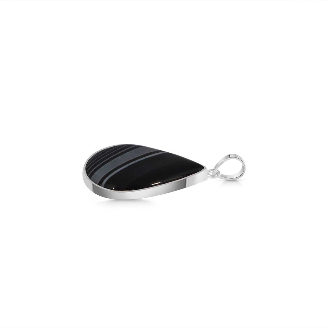 Banded Agate Pendant-(BAG-P-57.)