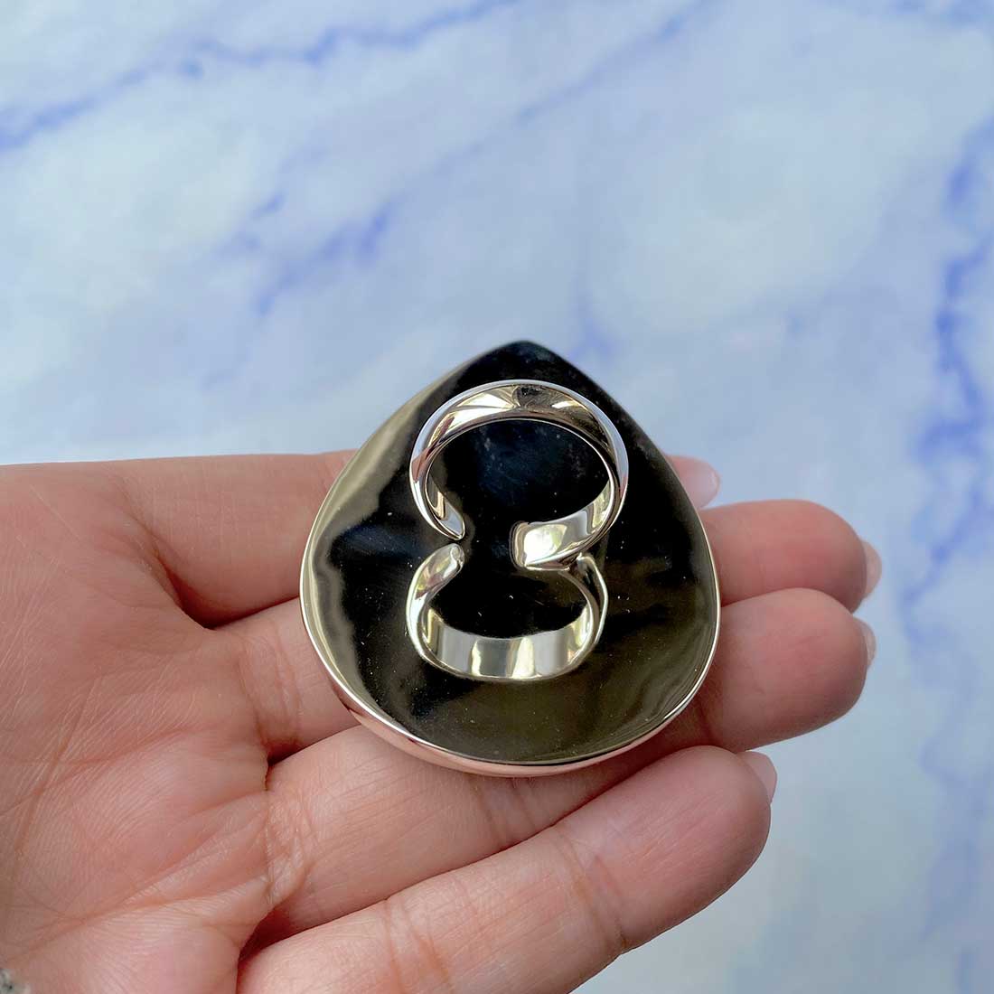 Mojave Copper Turquoise Adjustable Ring-(BCT-R-2.)