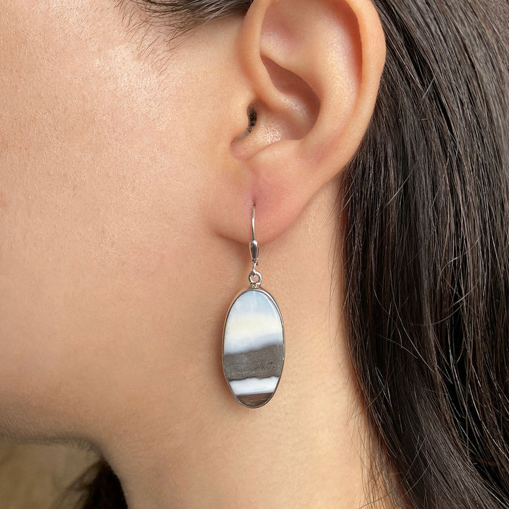 Blue Opal Earring