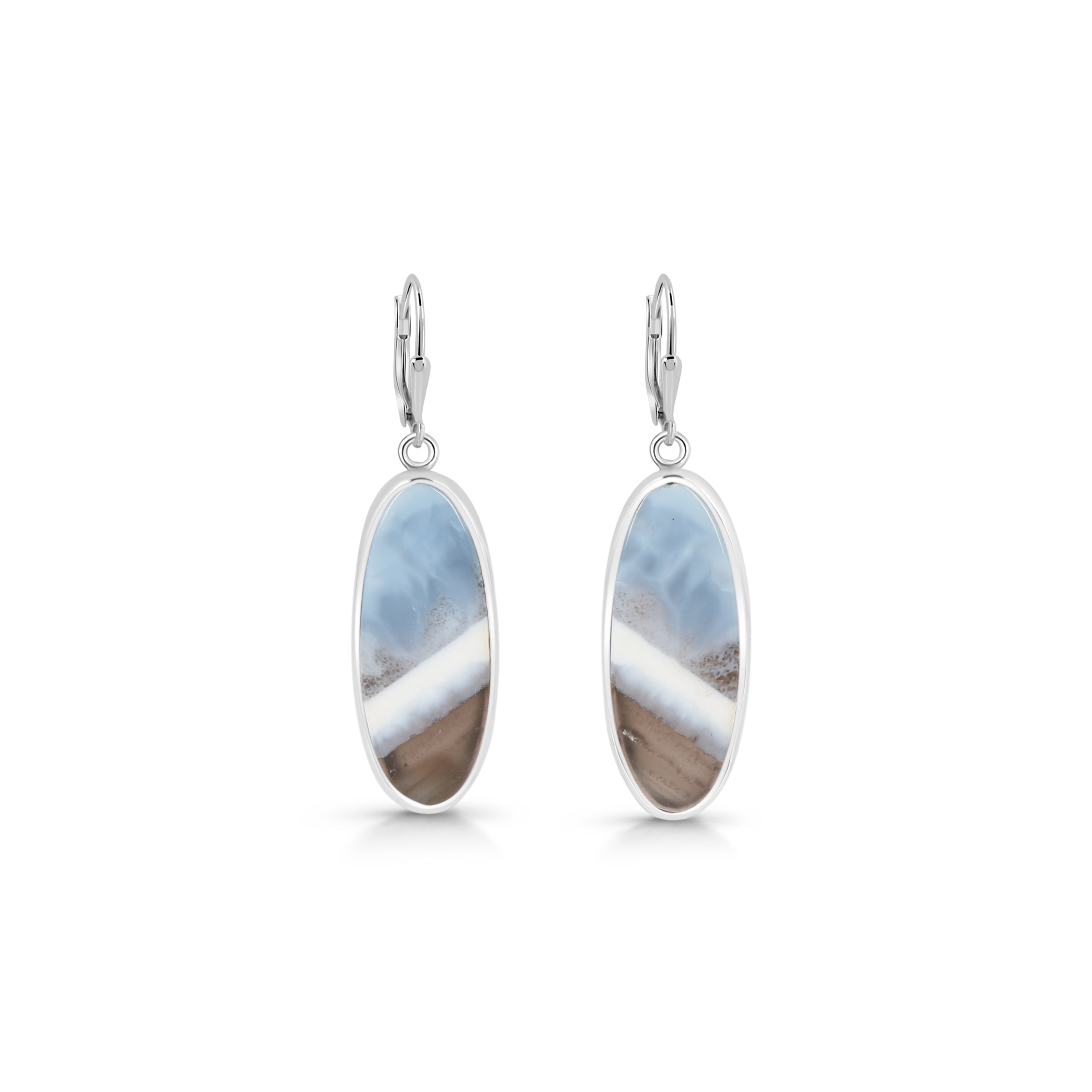 Blue Opal Earring-(BLO-E-4.)