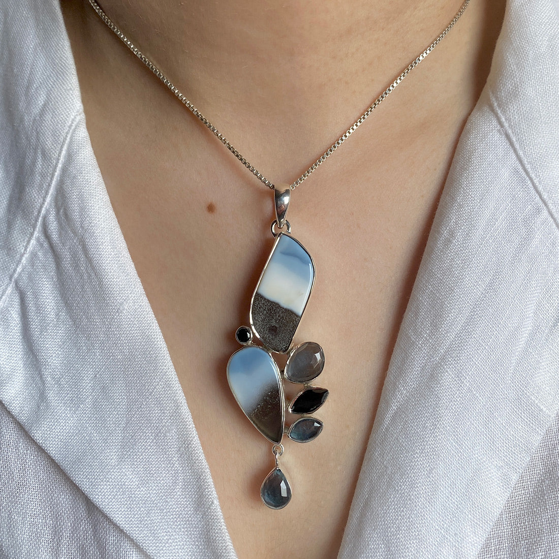 Blue Opal Pendant-(BLO-P-20.)